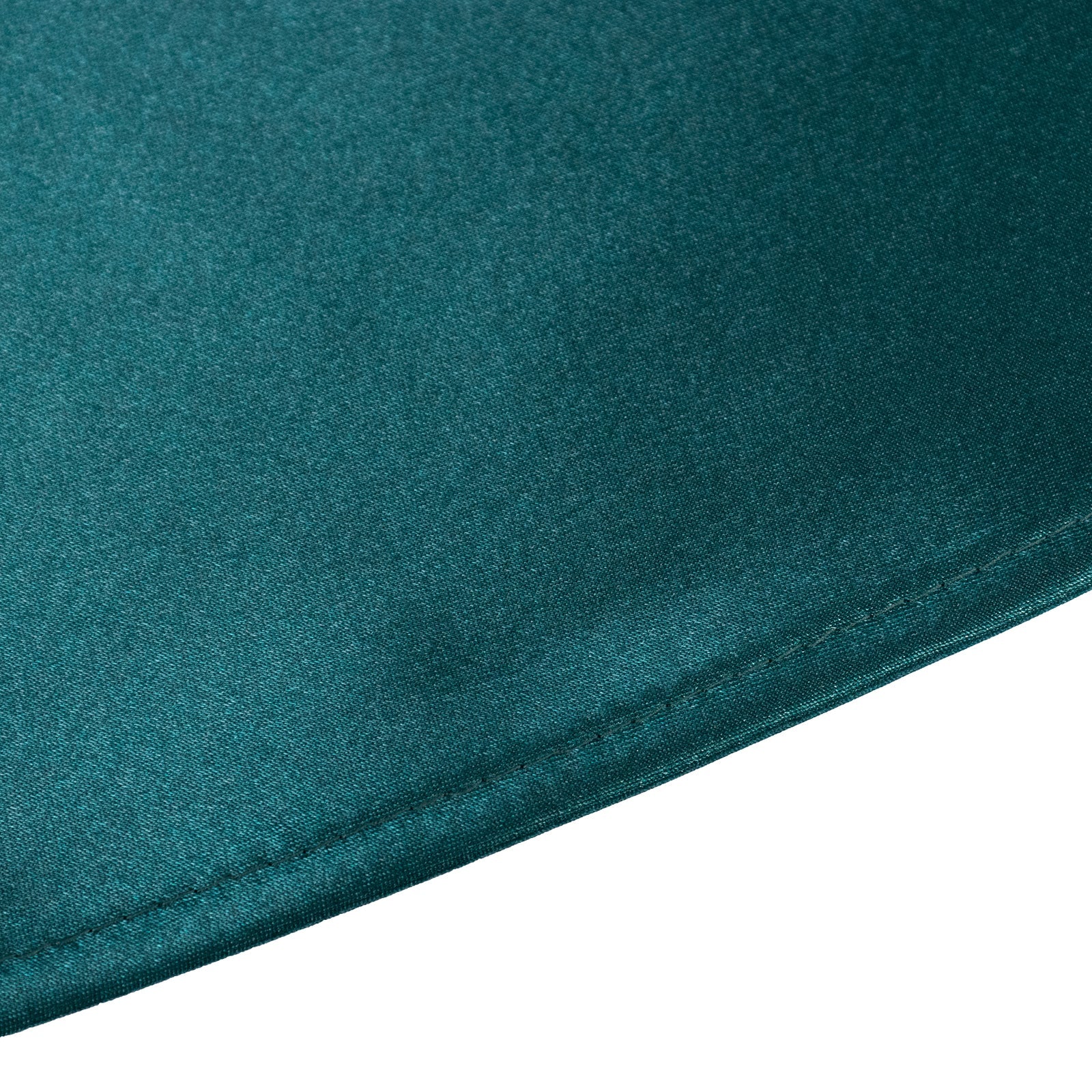 Satin Round Tablecloth 132" Peacock Teal - Seamless Table Cover - Image 8