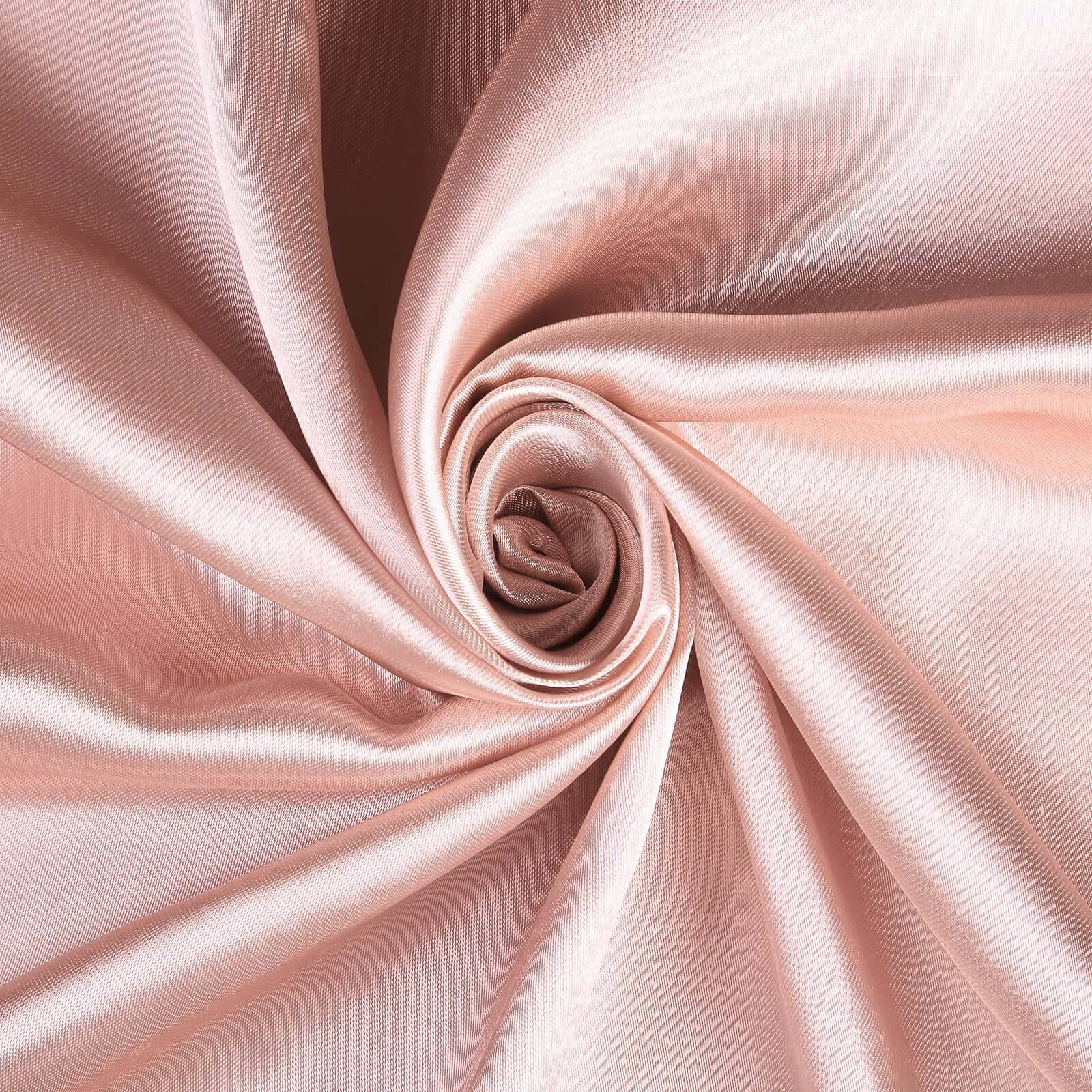 Satin Self-Tie Universal Chair Cover Dusty Rose - Reusable Slip-On Slipcover for Folding, Dining, Banquet & Standard Size Chairs - Image 6