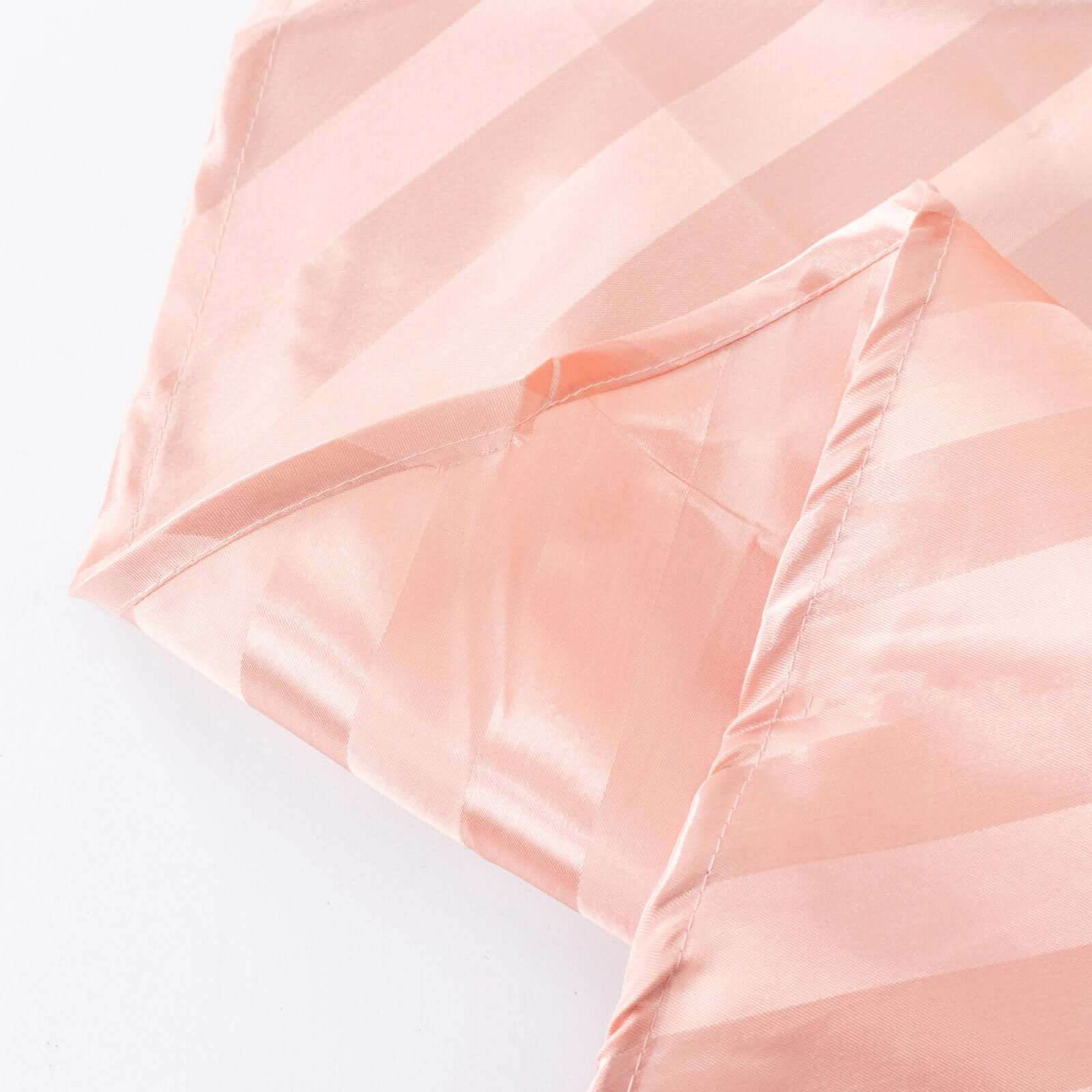 Satin Stripe Rectangular Tablecloth 90"x132" Dusty Rose - Silky Smooth Seamless Table Cover - Image 11
