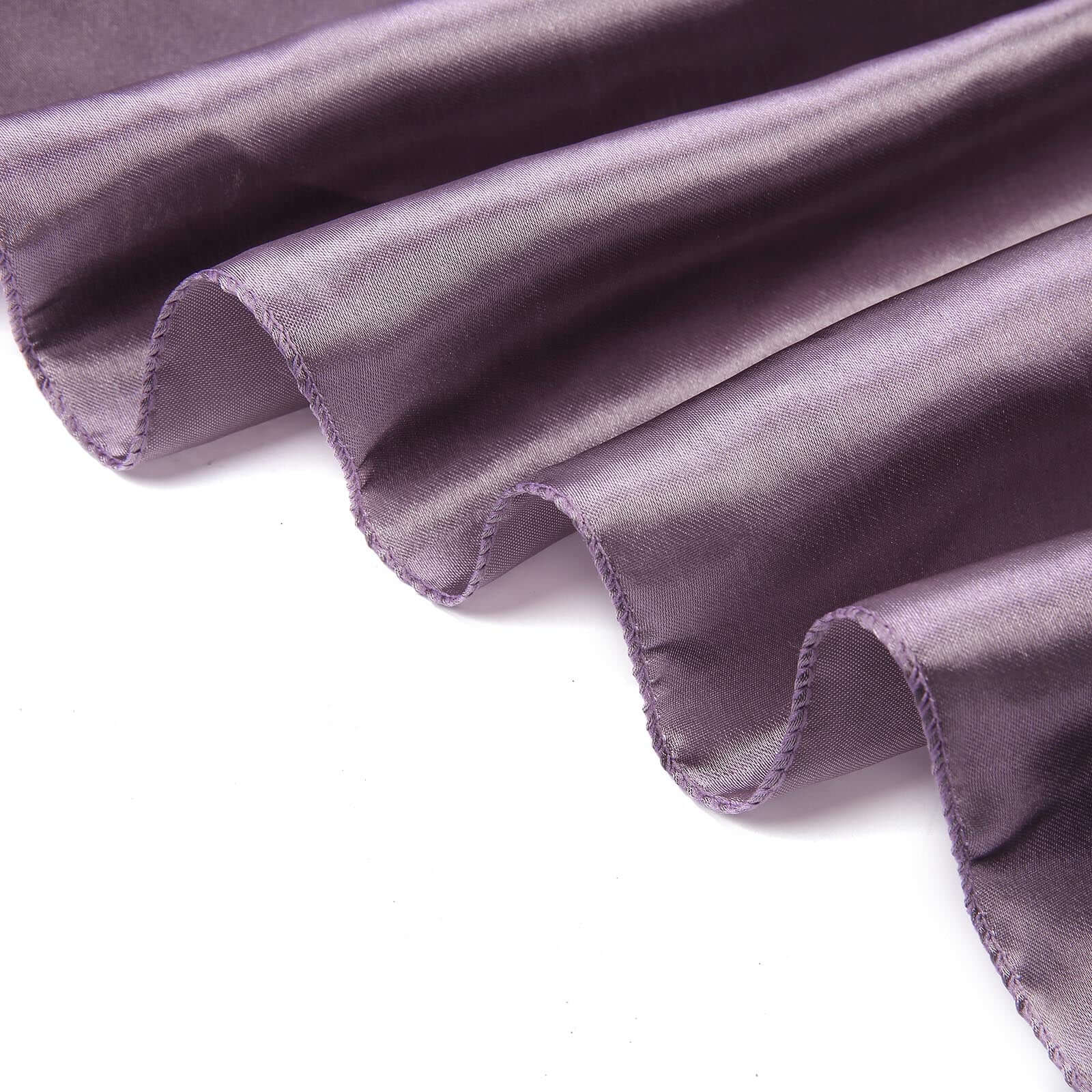 Satin Table Overlay 72"x72" Violet Amethyst - Wrinkle Resistant & Smooth Table Topper - Image 6