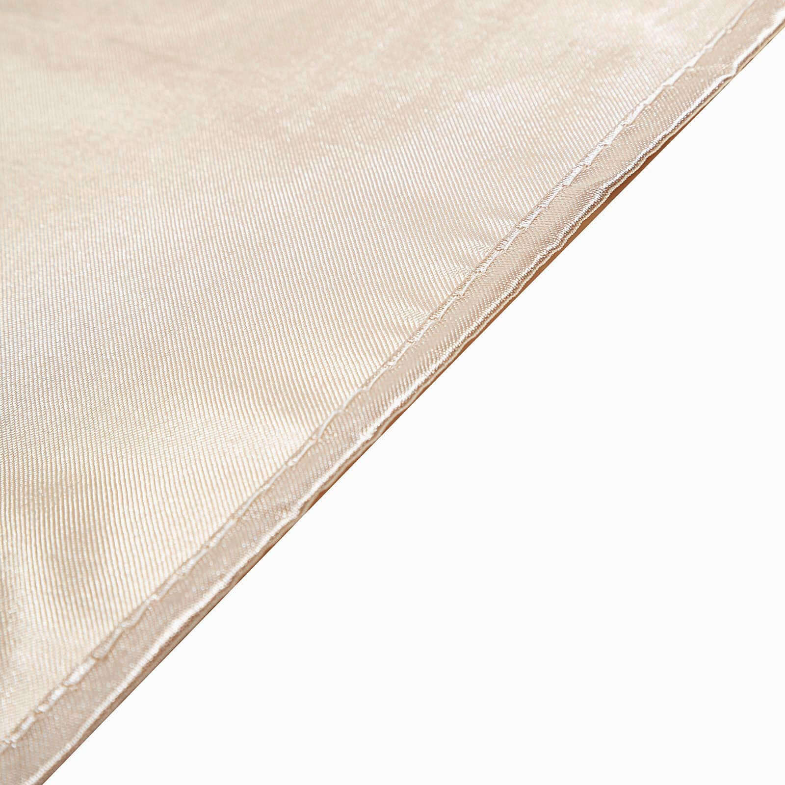 Satin Table Overlay 90"x90" Beige - Smooth Finish Table Topper - Image 13