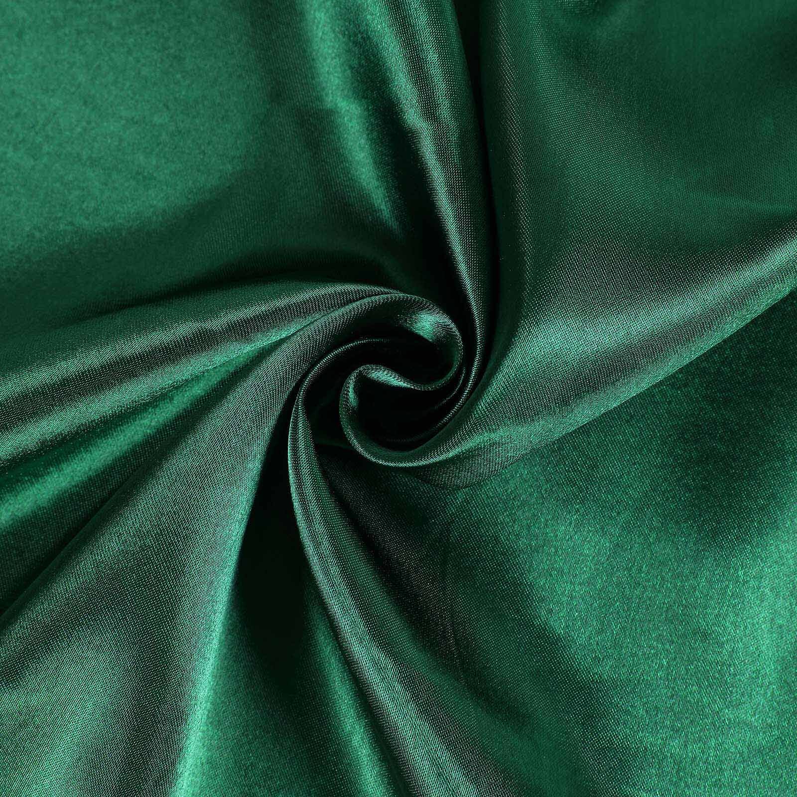 Satin Table Overlay 90"x90" Hunter Emerald Green - Smooth Finish Table Topper - Image 5