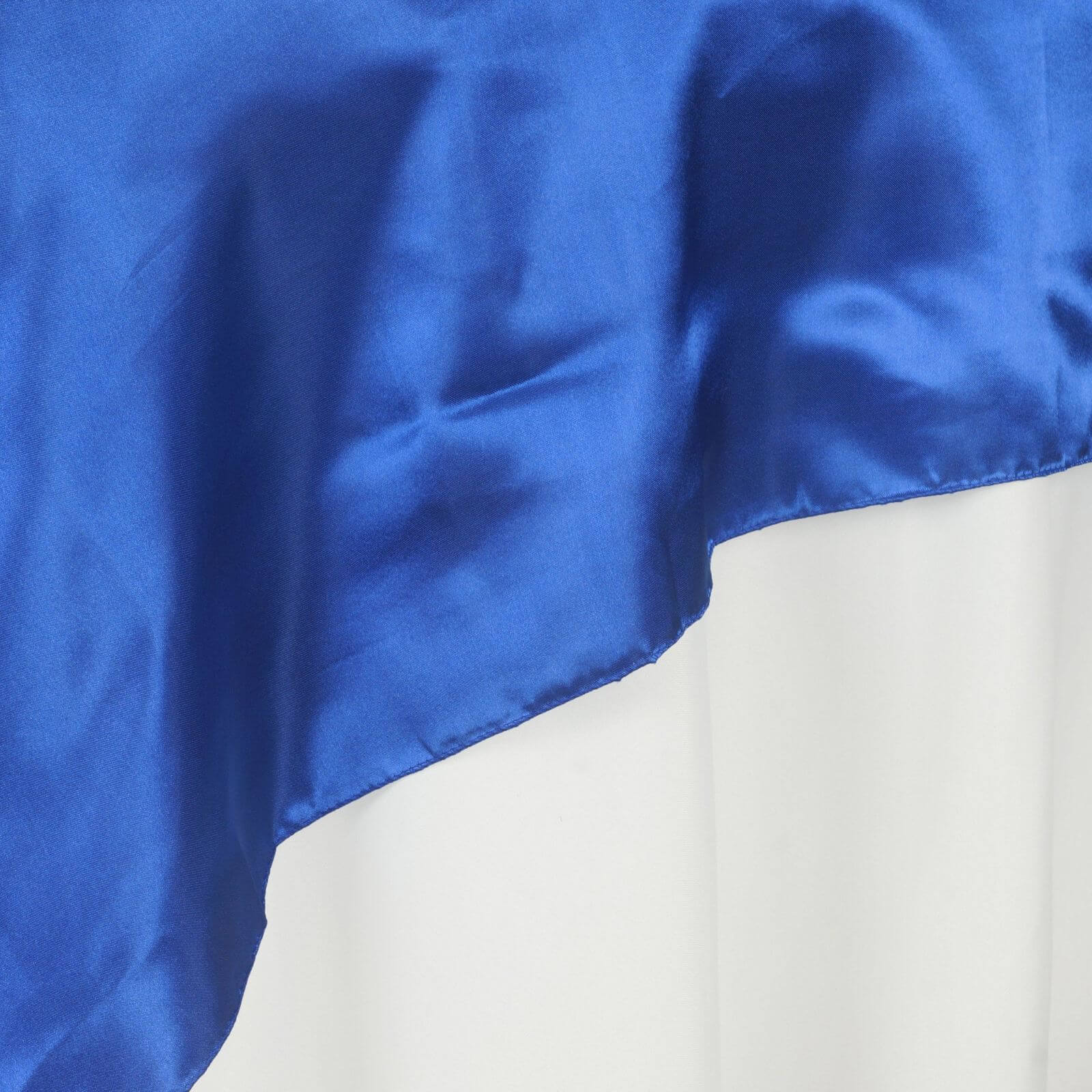 Satin Table Overlay 90"x90" Royal Blue - Smooth Finish Table Topper - Image 6