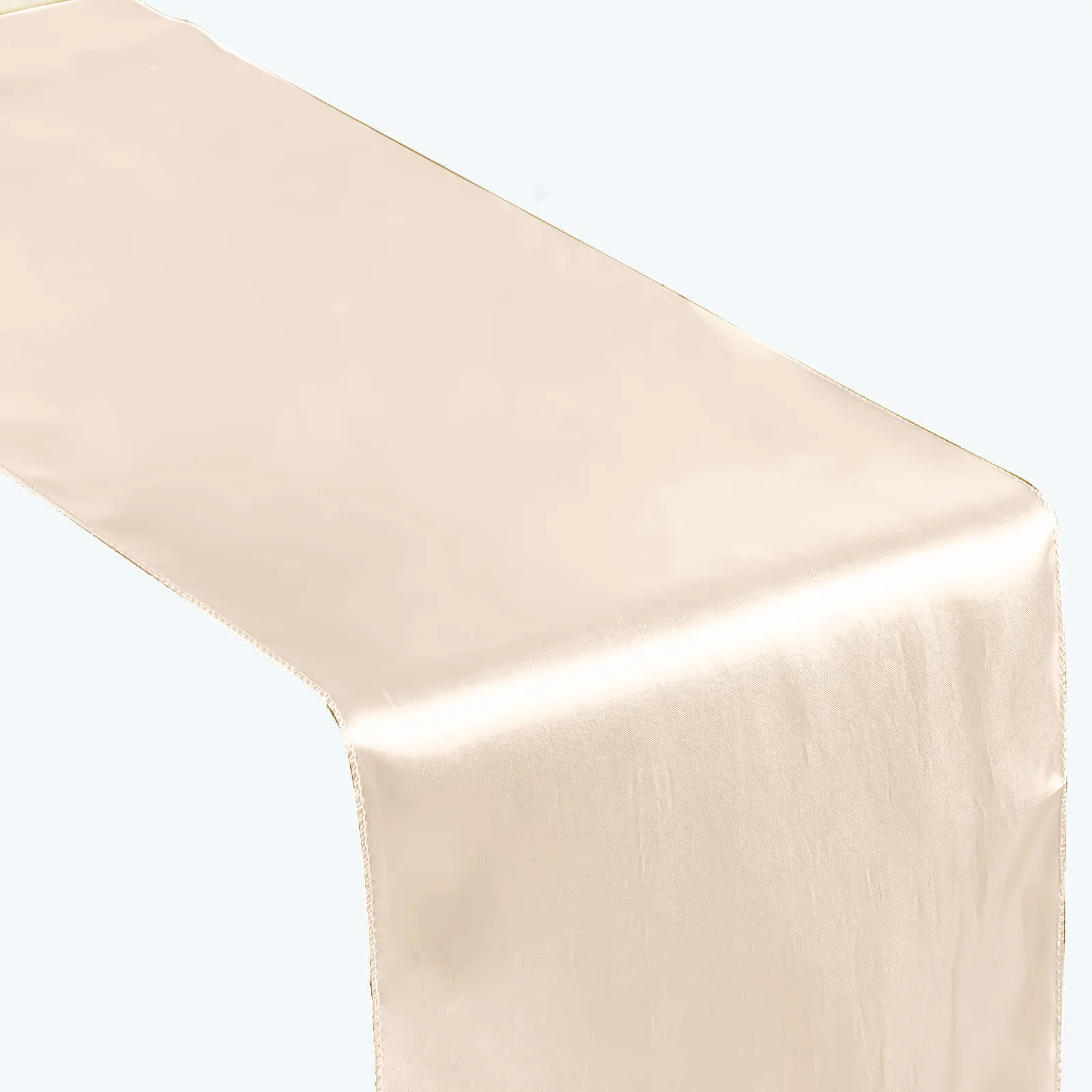 Satin Table Runner 12"x108" Beige - Stylish Table Linen - Image 7