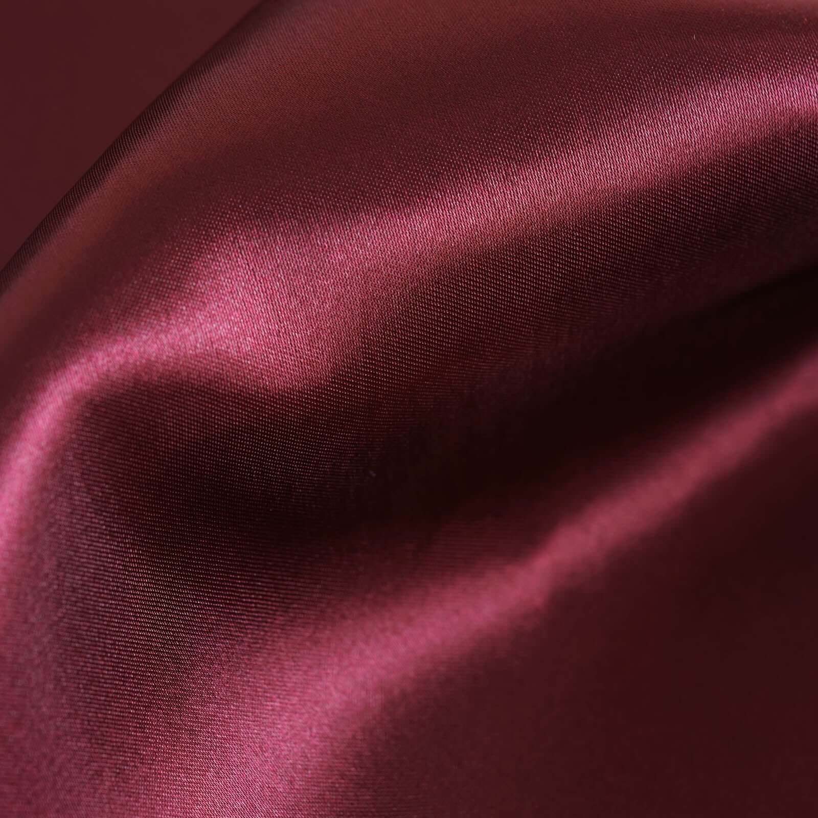 Satin Table Runner 12"x108" Burgundy - Stylish Table Linen - Image 3