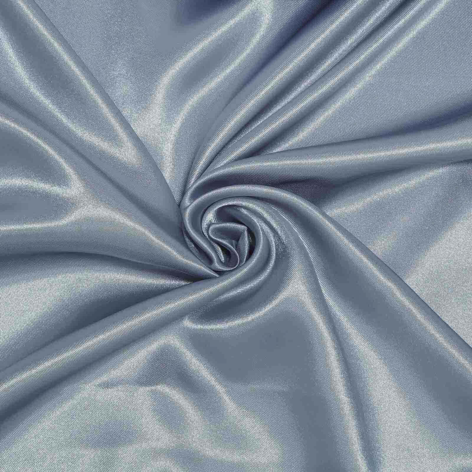 Satin Table Runner 12"x108" Dusty Blue - Stylish Table Linen - Image 5