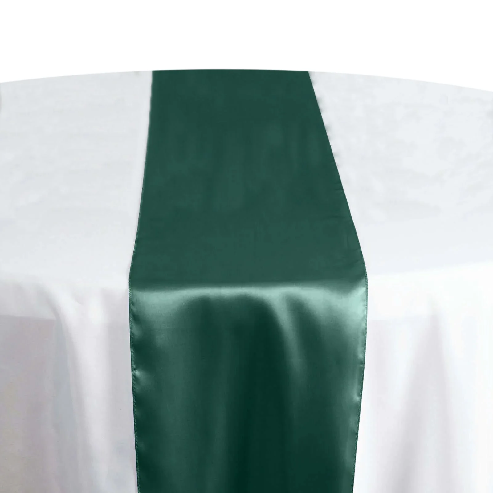 Satin Table Runner 12"x108" Hunter Emerald Green - Stylish Table Linen