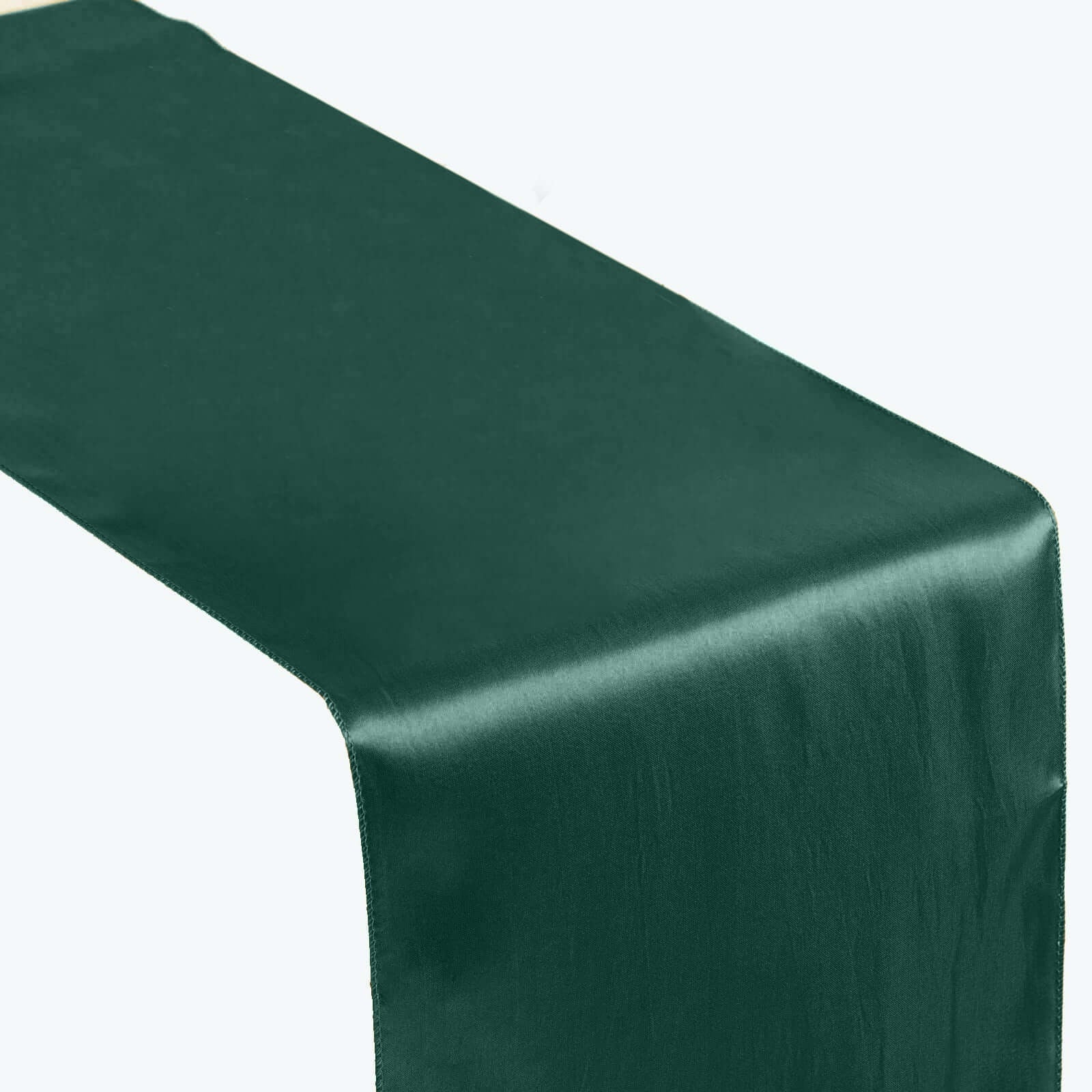 Satin Table Runner 12"x108" Hunter Emerald Green - Stylish Table Linen - Image 6