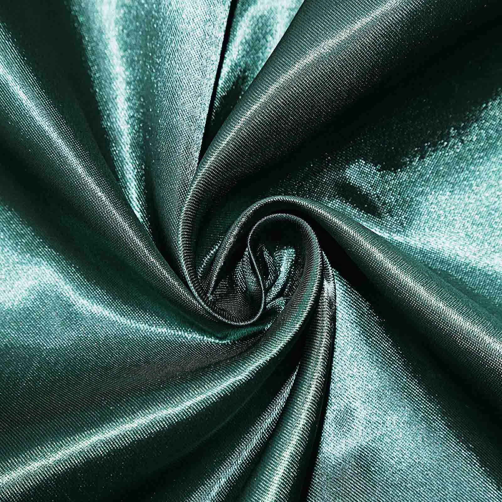 Satin Table Runner 12"x108" Hunter Emerald Green - Stylish Table Linen - Image 7