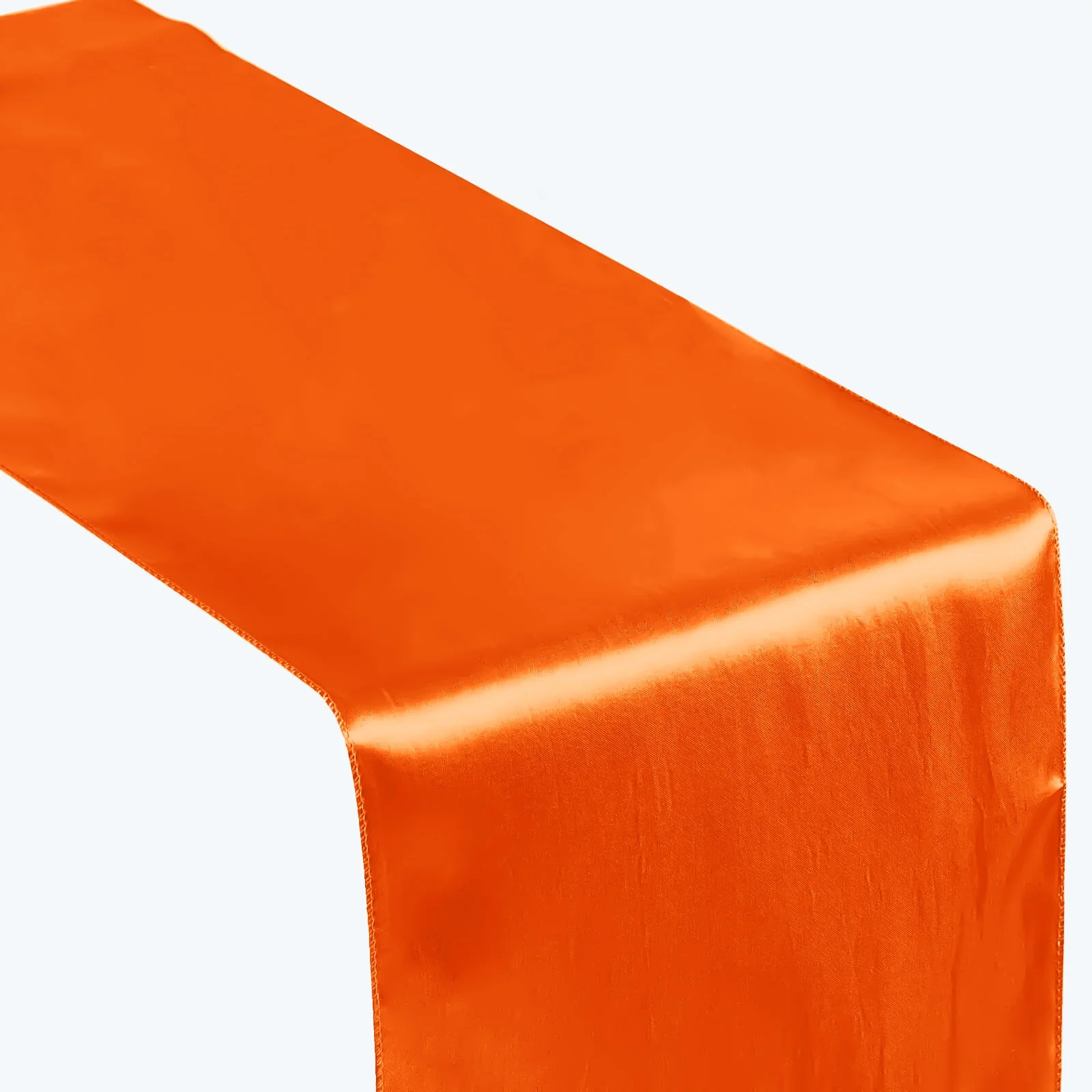 Satin Table Runner 12"x108" Orange - Stylish Table Linen - Image 7
