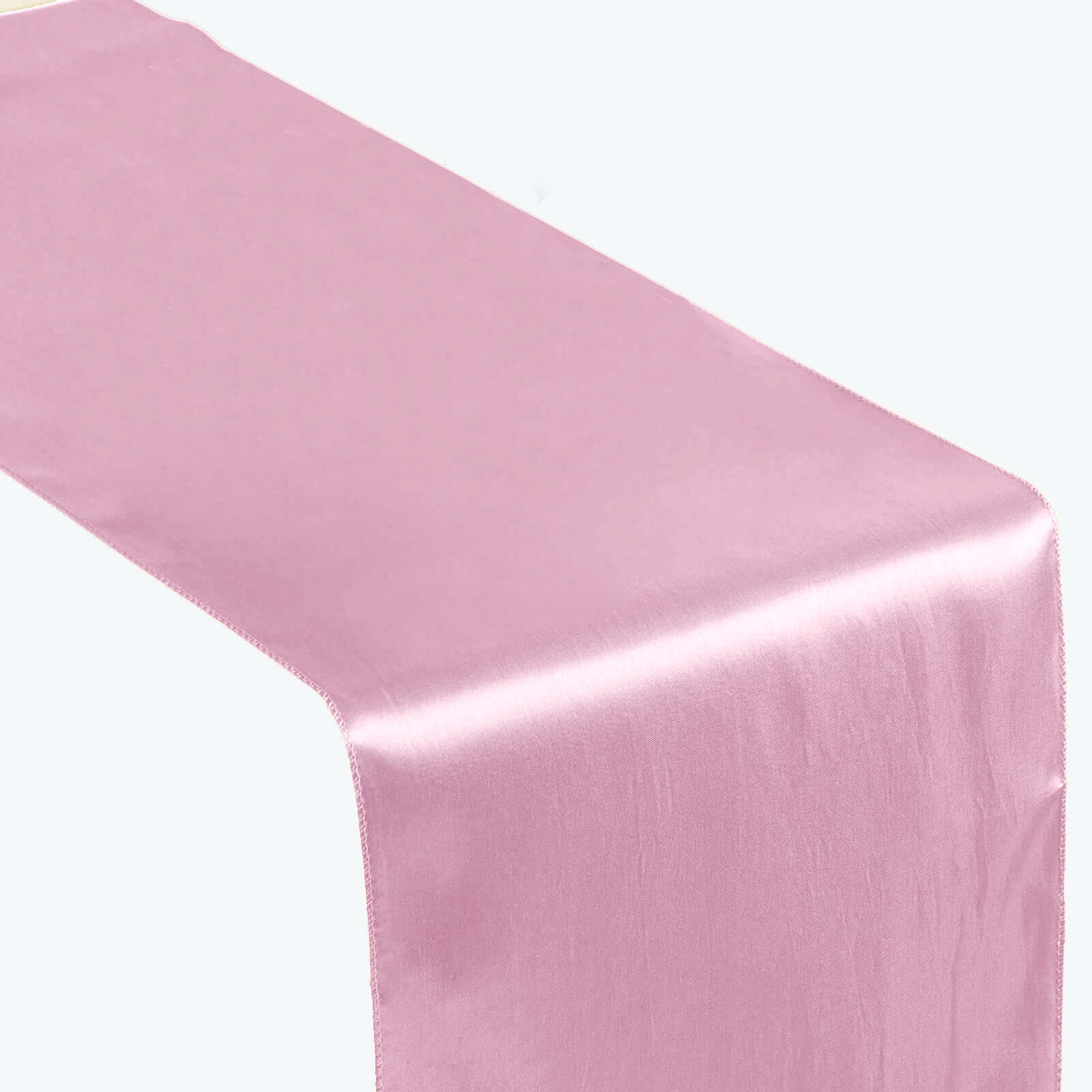 Satin Table Runner 12"x108" Pink - Stylish Table Linen - Image 8