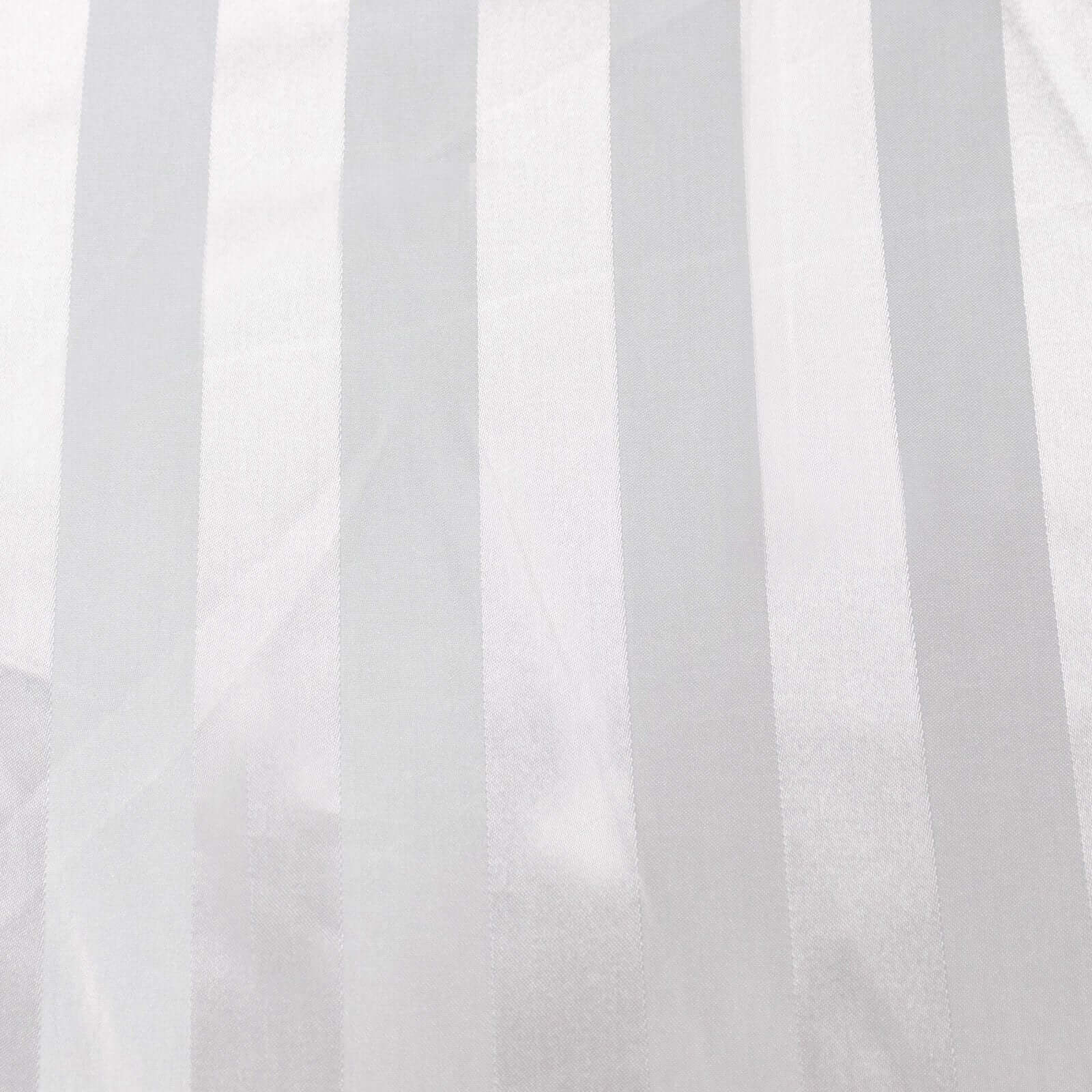 Satin Table Runner 12"x108" Silver - Stripe Wrinkle Resistant Linen - Image 13