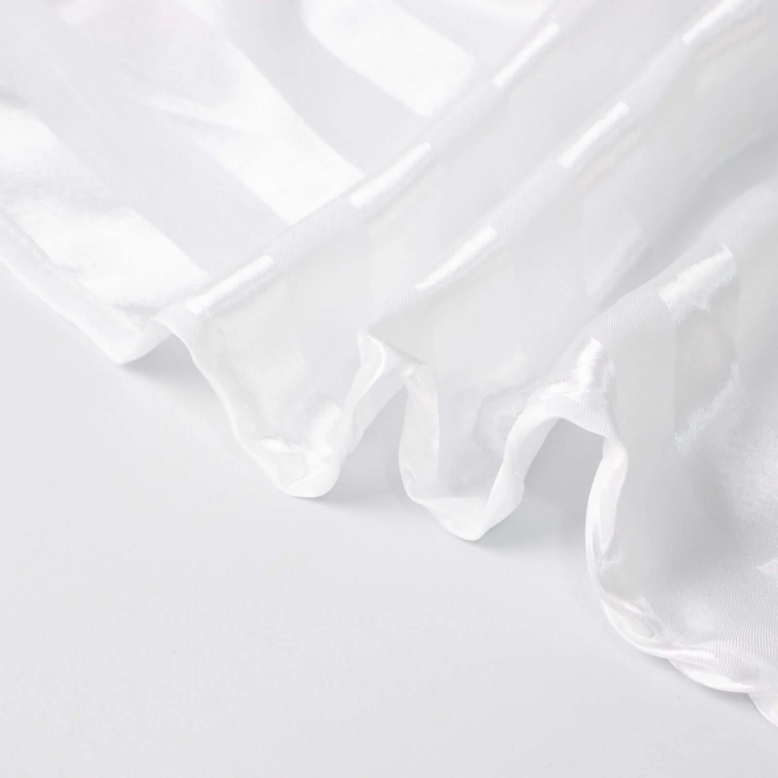 Satin Table Runner 12"x108" White - Stripe Classic Wedding & Event Table Decor - Image 11
