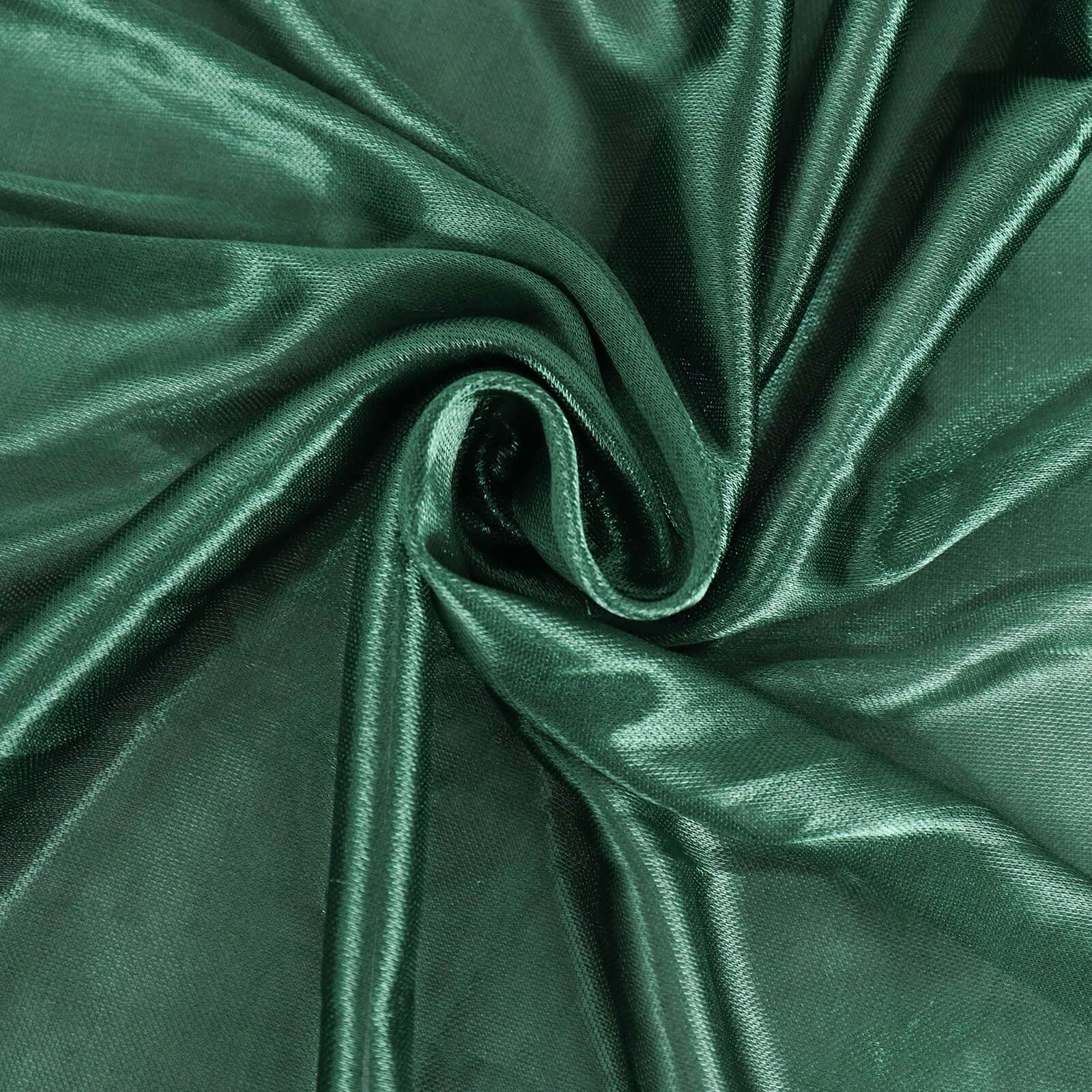 Satin Table Skirt 14ft Hunter Emerald Green - Pleated Double Drape Table Cover - Image 8