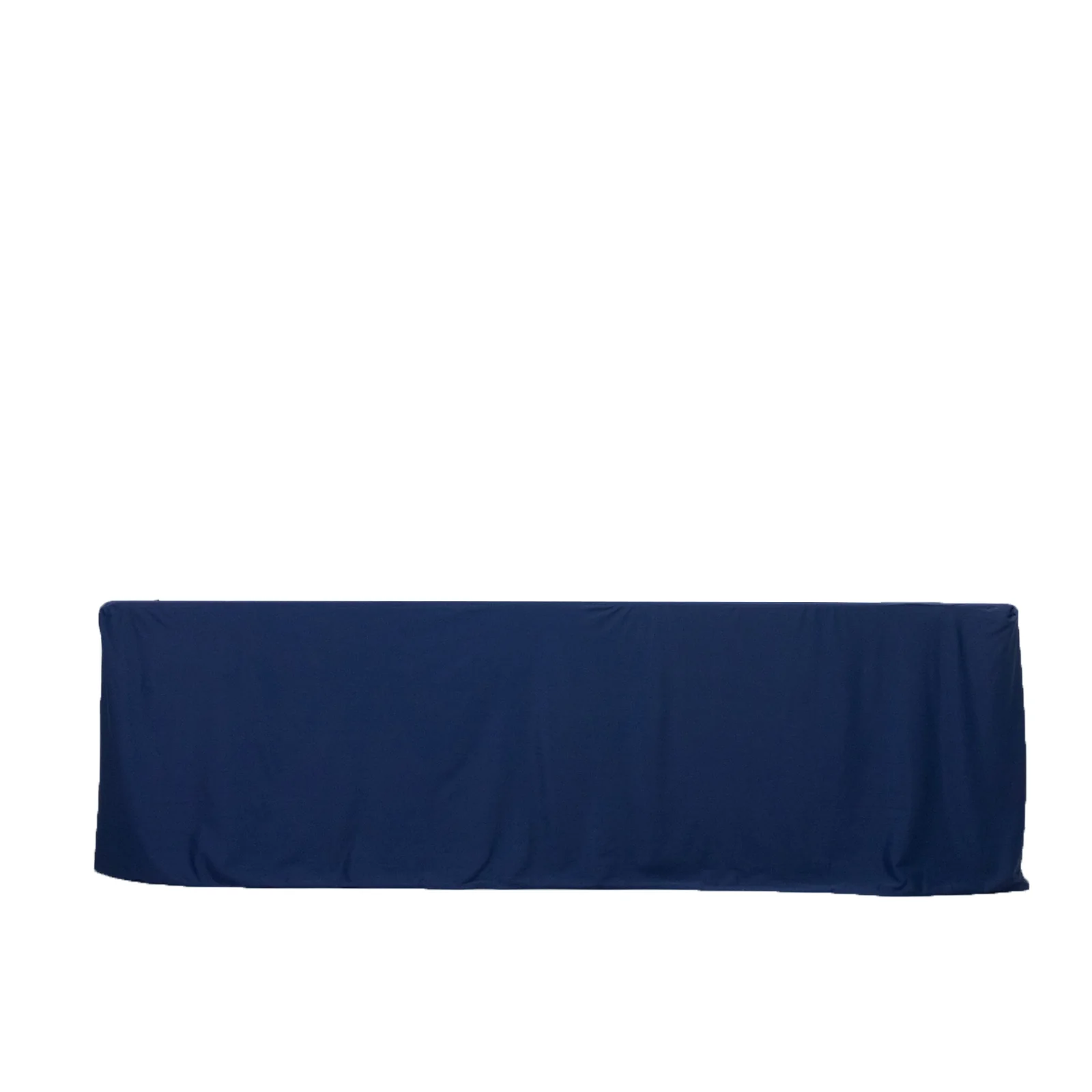 Scuba Rectangular Fitted Tablecloth 8ft Navy Blue – Wrinkle-Free, Stain Resistant - Image 7