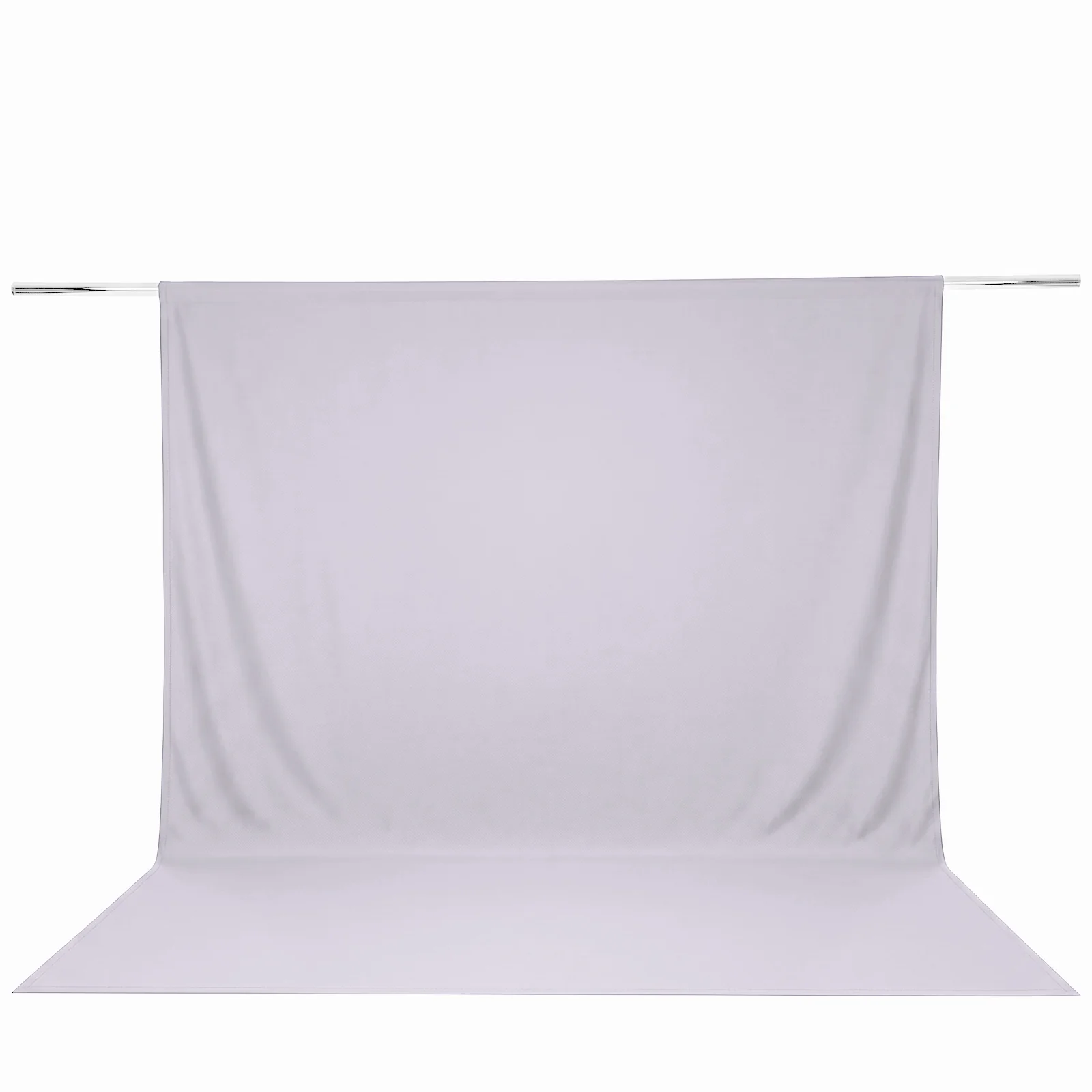 Scuba Polyester Backdrop Curtain Silver 10ftx12ft Durable Flame Resistant Wrinkle-Free Event Drape Panel With Rod Pocket - Image 2