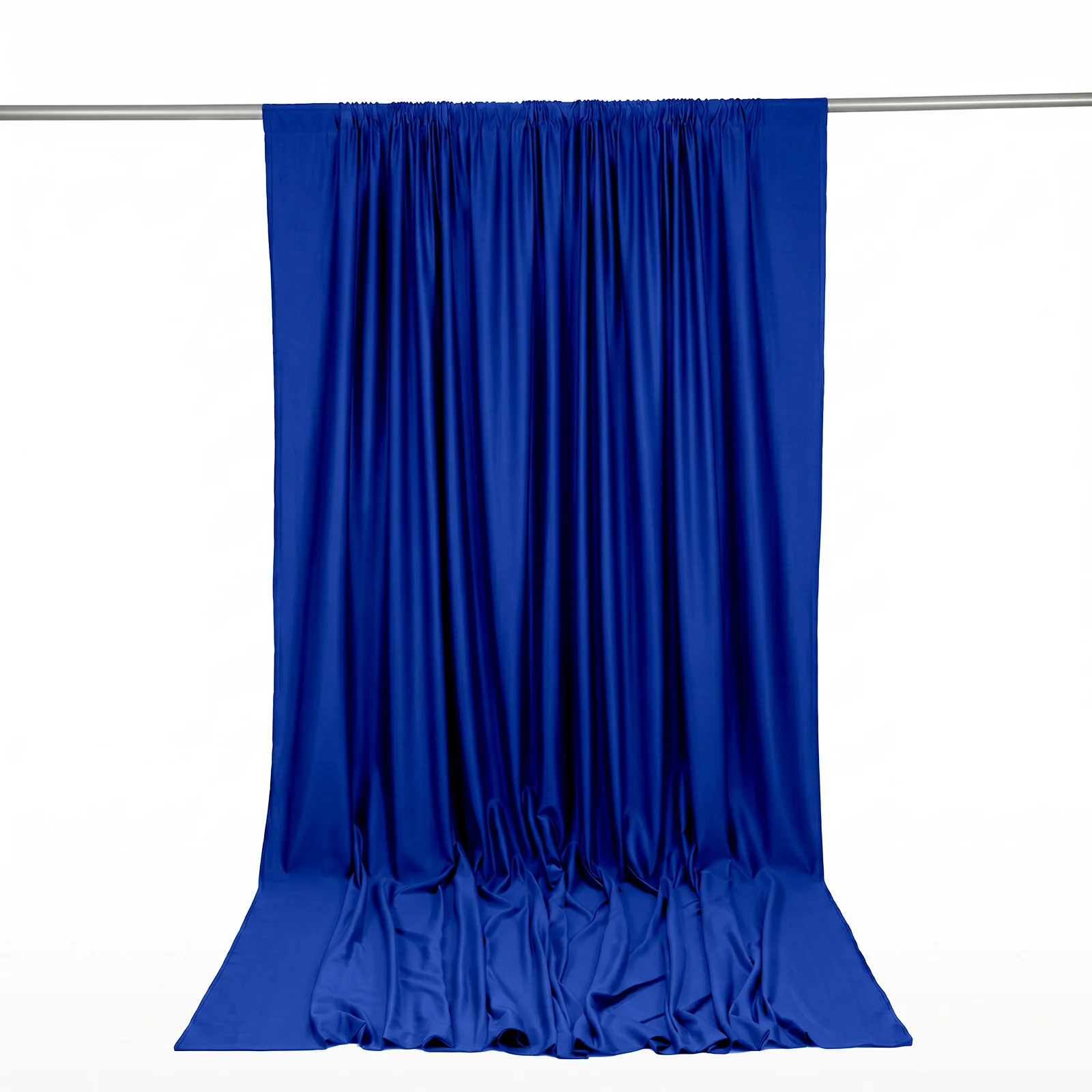 Scuba Polyester Backdrop Curtain Royal Blue 10ftx12ft Durable Flame Resistant Wrinkle-Free Event Drape Panel With Rod Pocket - Image 8