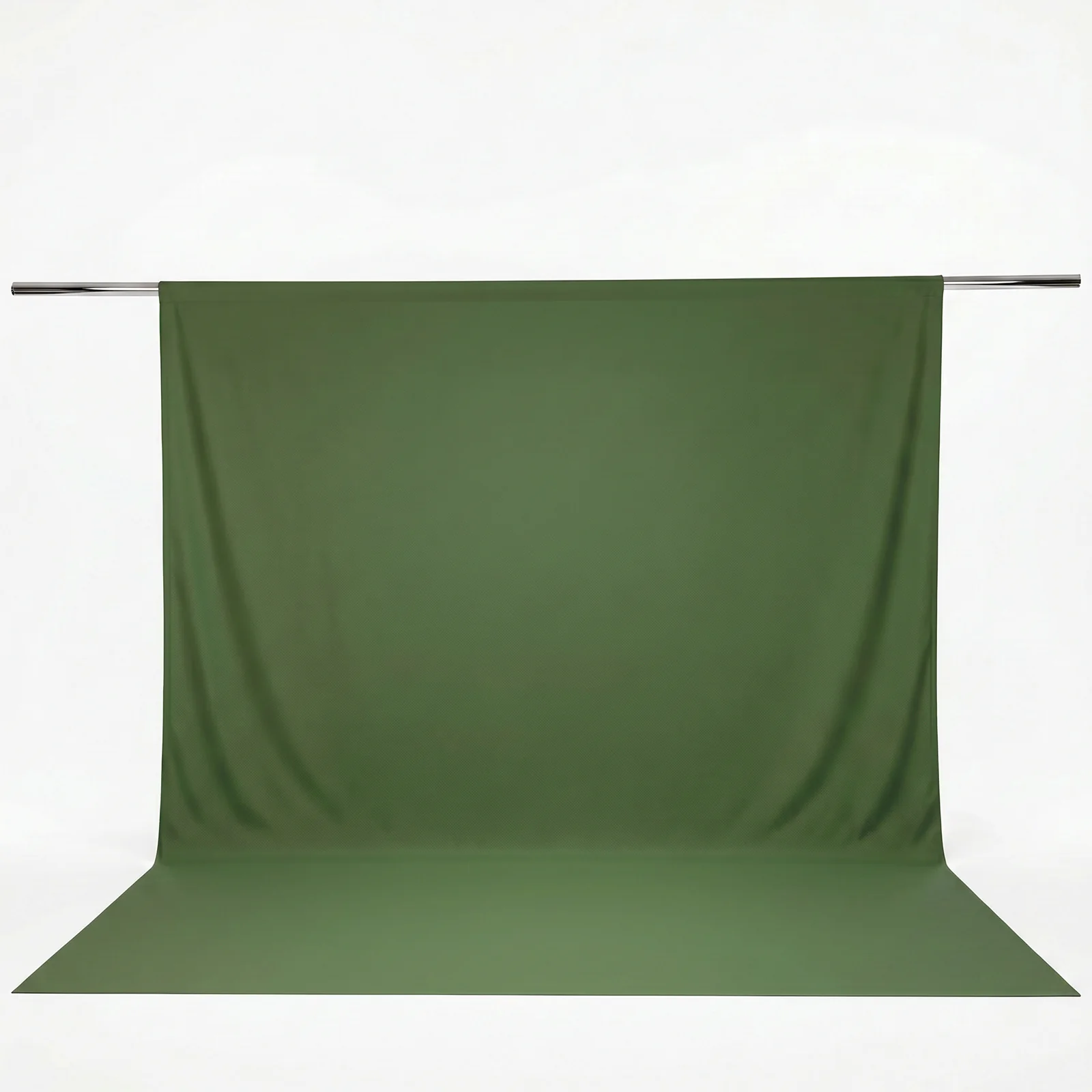 Scuba Polyester Backdrop Curtain Olive Green 10ftx12ft Durable Flame Resistant Wrinkle-Free Event Drape Panel With Rod Pocket - Image 2