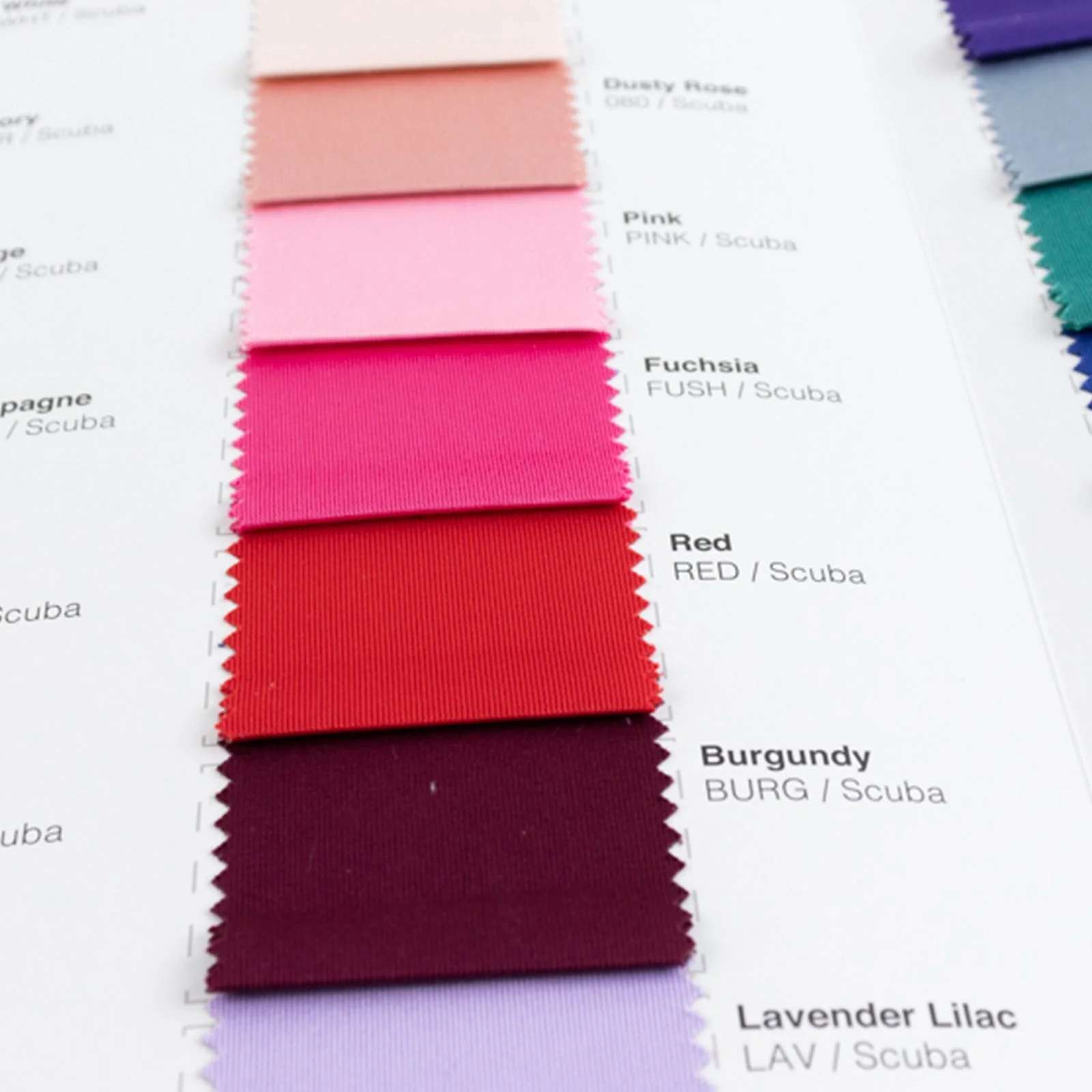 Scuba Polyester Fabric Sample Book - 30 Colors, High-Quality Swatches for Upholstery, Sewing and Craft Projects - Image 6