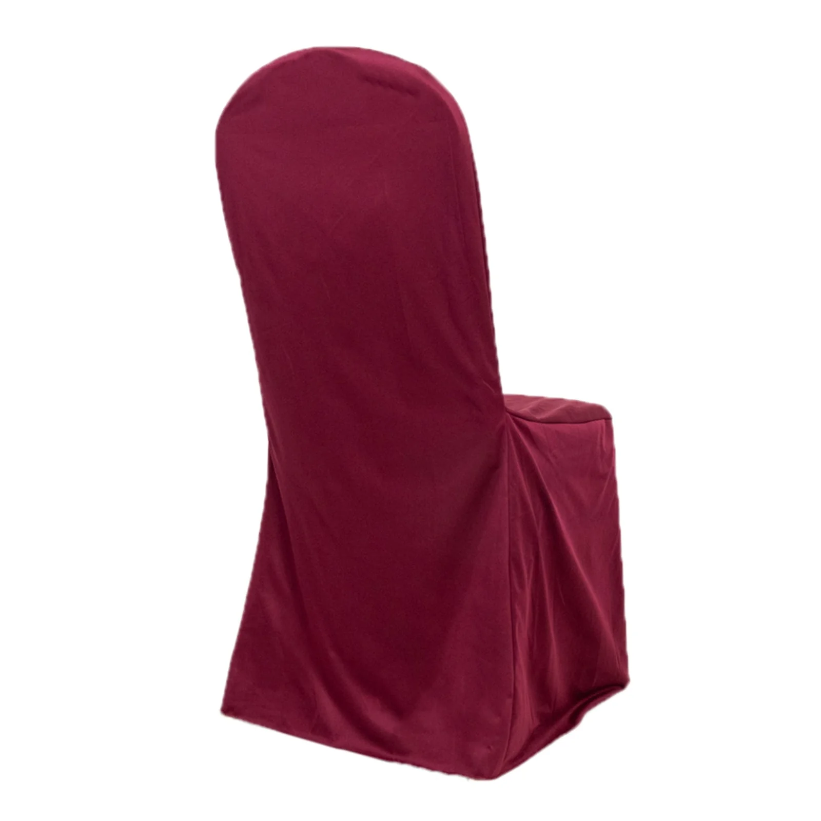 Scuba Stretch Banquet Chair Cover Burgundy - Wrinkle Free & Durable Slim Fit Slipcover - Image 5