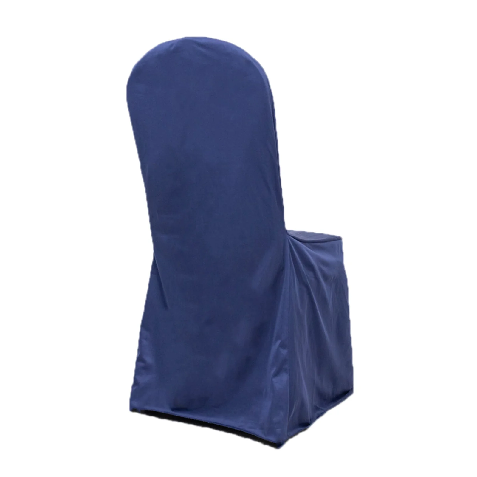 Scuba Stretch Banquet Chair Cover Navy Blue - Wrinkle Free & Durable Slim Fit Slipcover - Image 5