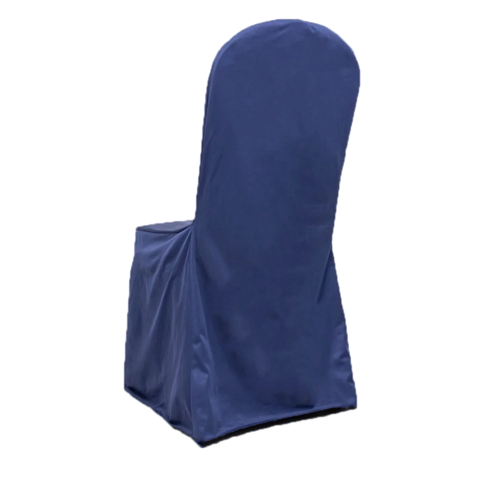 Scuba Stretch Banquet Chair Cover Navy Blue - Wrinkle Free & Durable Slim Fit Slipcover - Image 8
