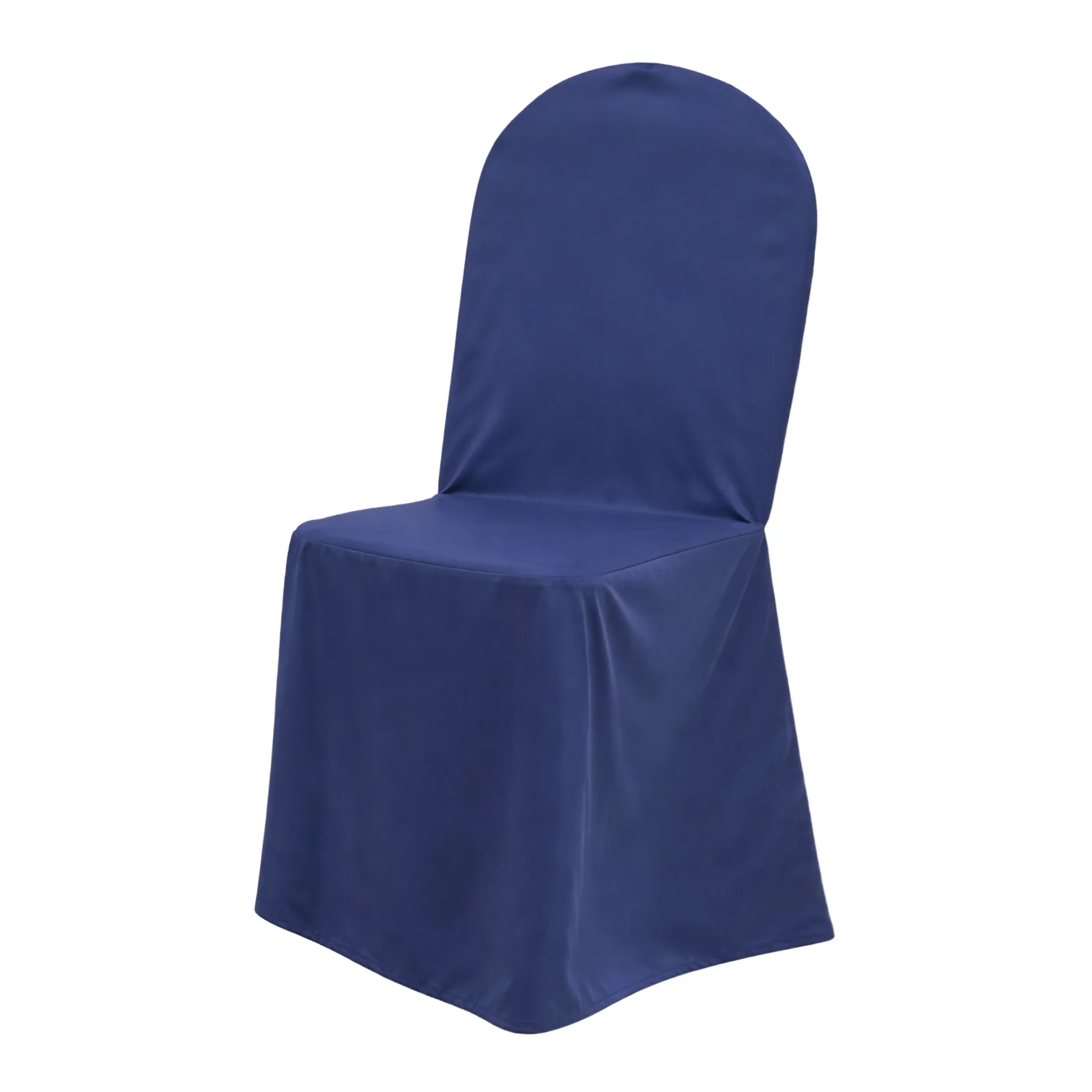 Scuba Stretch Banquet Chair Cover Navy Blue - Wrinkle Free & Durable Slim Fit Slipcover - Image 9