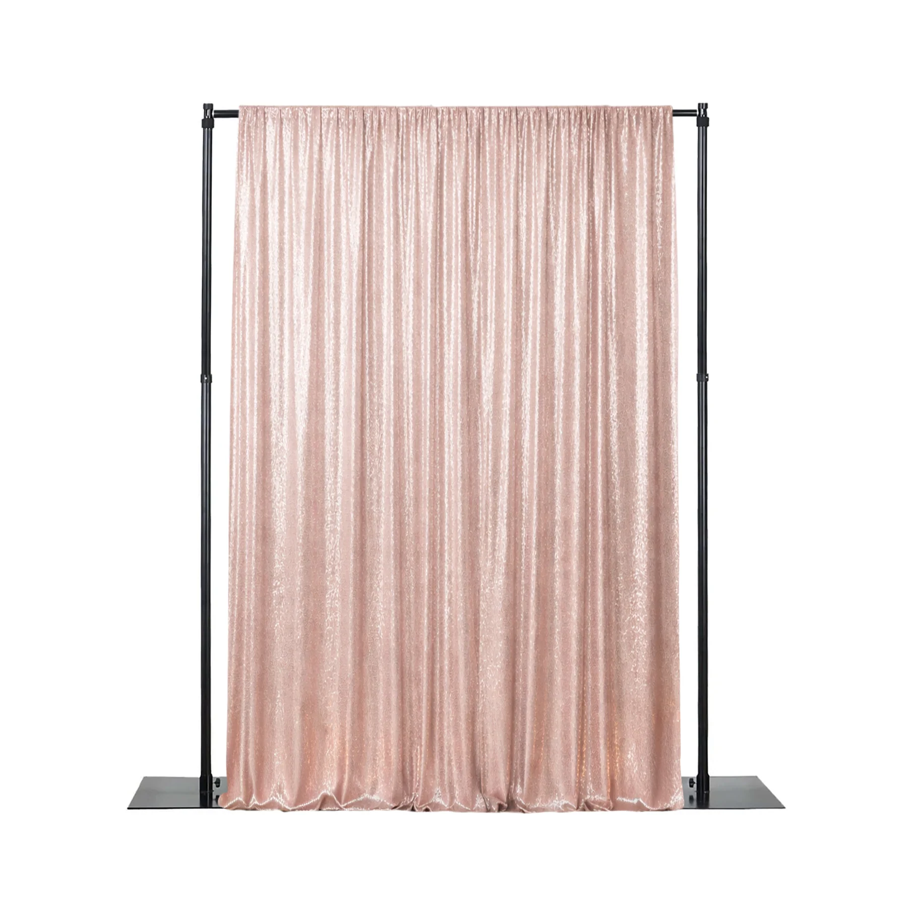 Pink Sequin Backdrop Curtain with Rod Pocket – Shimmering Event Drape Panel for Photo Booths & Displays, 5ft x 12ft - Image 2