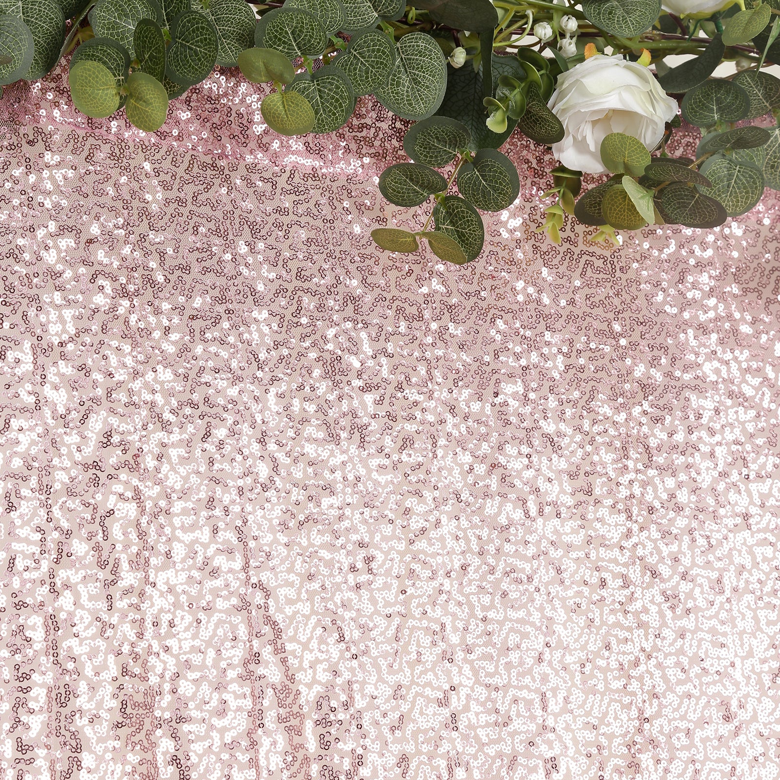 Pink Sequin Backdrop Curtain with Rod Pocket – Shimmering Event Drape Panel for Photo Booths & Displays, 5ft x 12ft - Image 7