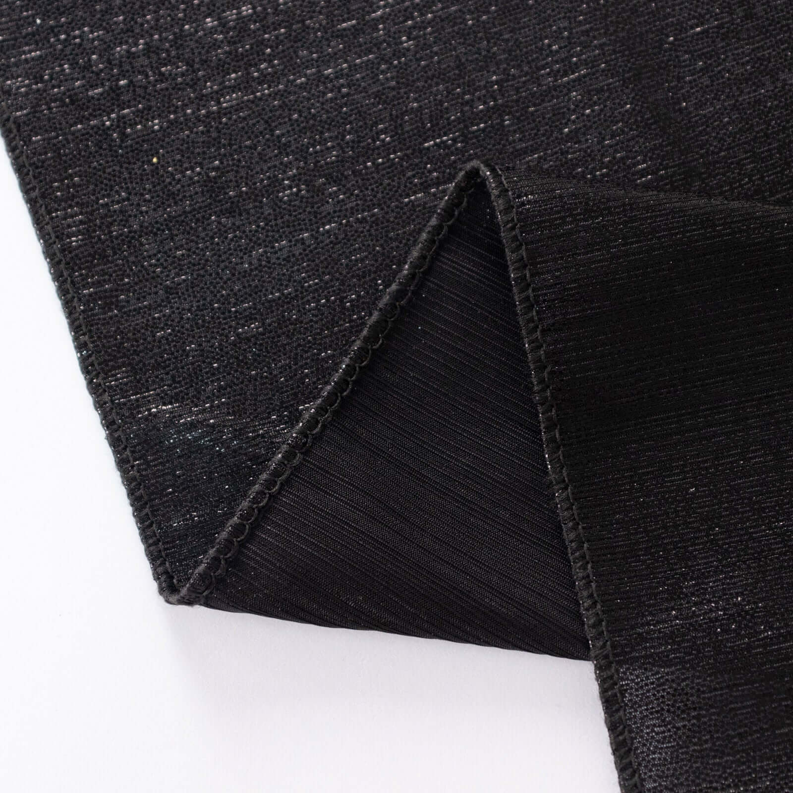 Sequin Dots Polyester Rectangle Tablecloth 60"x126" Black Shimmer - Wrinkle Free & Sparkling Table Cover - Image 9