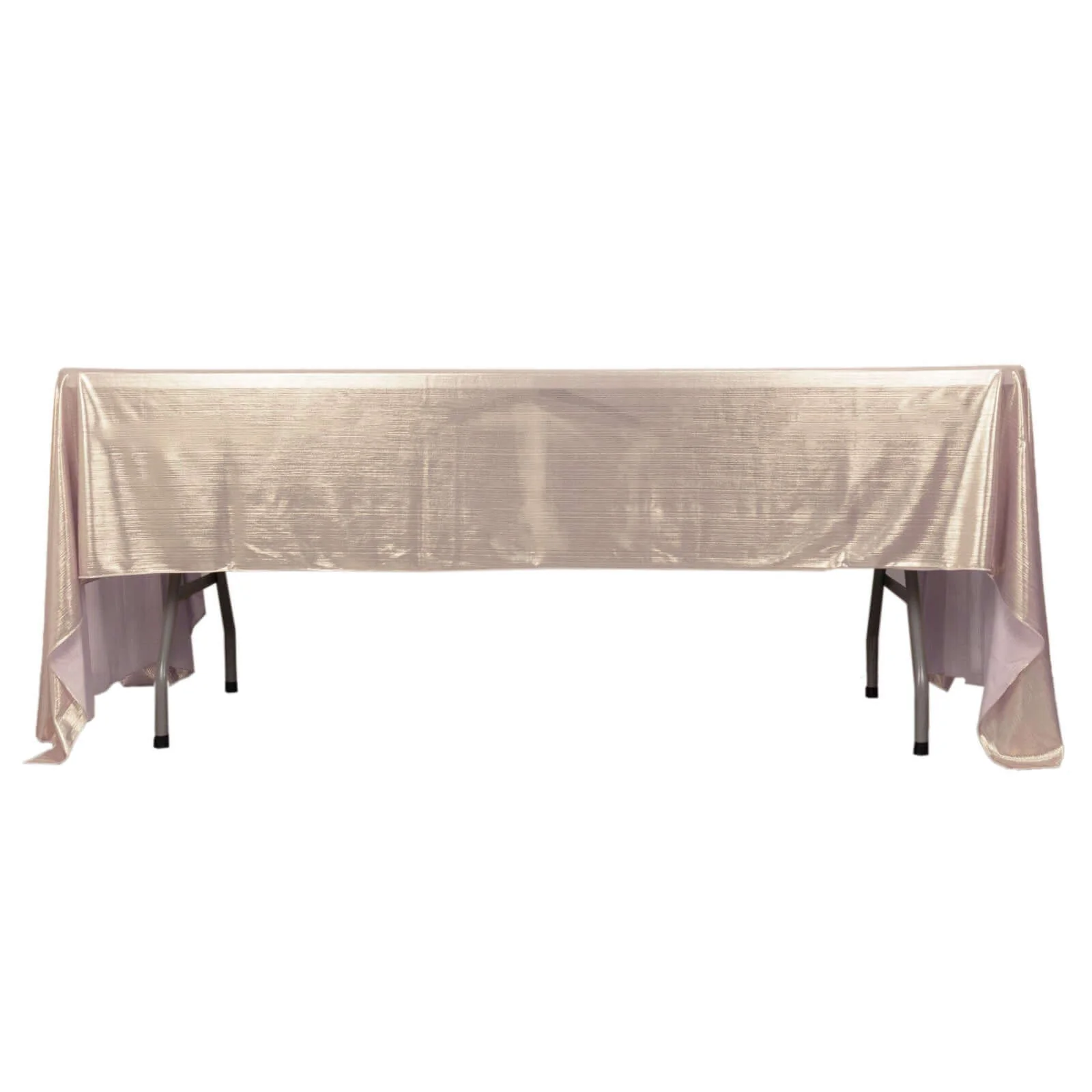 Sequin Dots Polyester Rectangle Tablecloth 60"x126" Blush Shimmer - Wrinkle Free & Sparkling Table Cover - Image 6