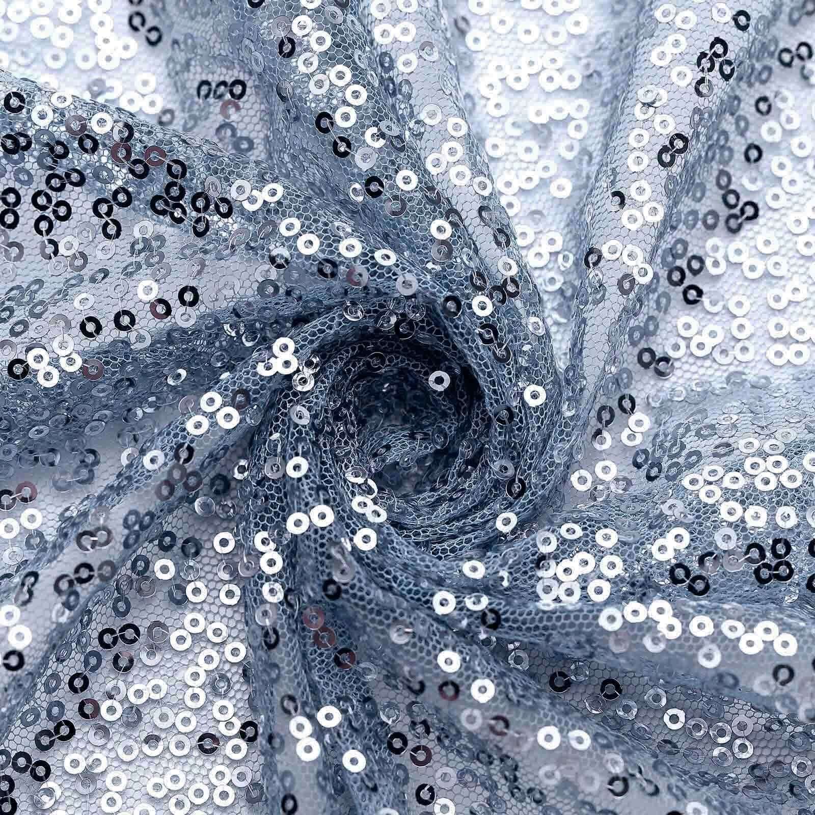 Sequin Napkin 20"x20" Dusty Blue - Sparkling Reusable Cloth Napkin - Image 18