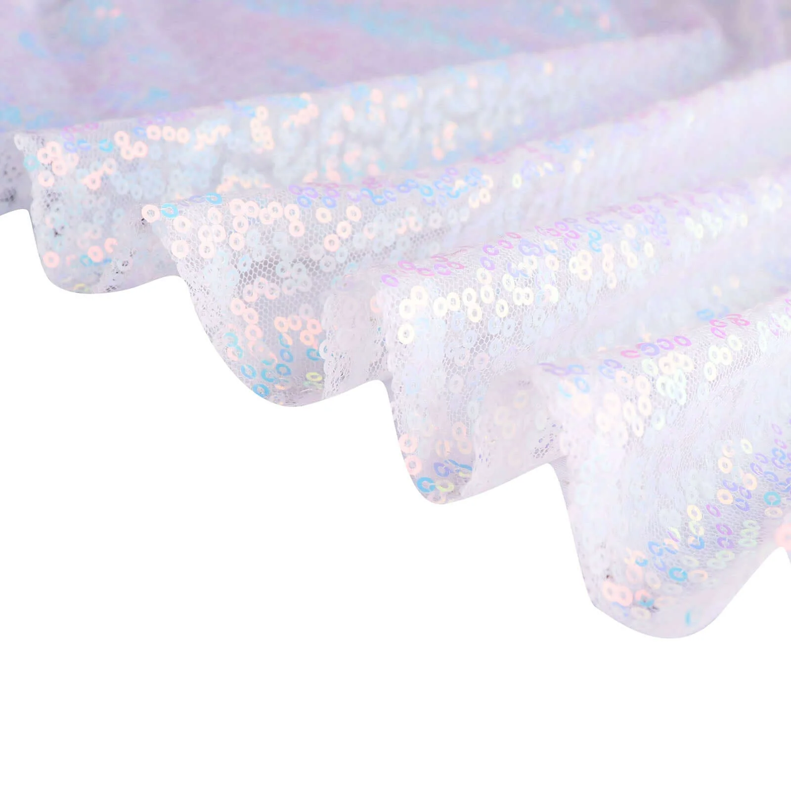 Sequin Napkin 20"x20" Iridescent Blue - Sparkling Reusable Cloth Napkin - Image 13