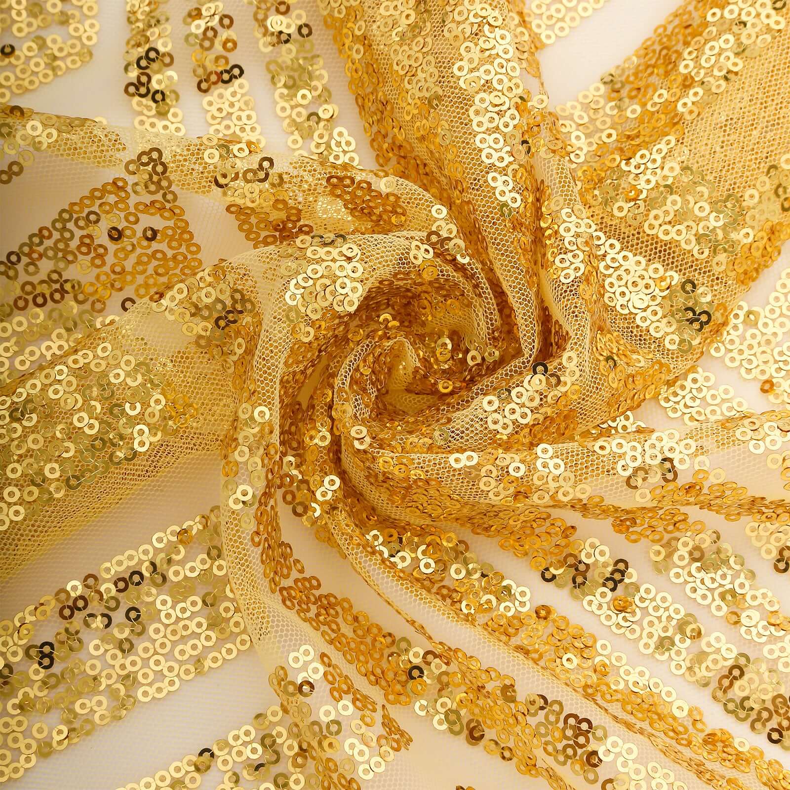 Sequin Napkins 20"x20" Gold - Diamond Pattern Dinner Napkins for Glamorous Table Settings - Image 11