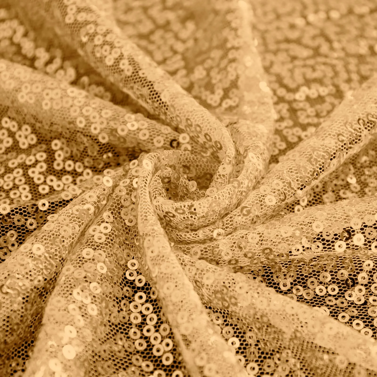 Sequin Rectangle Tablecloth 60"x126" Gold - Shimmering Design Stylish Decor for Parties - Image 8