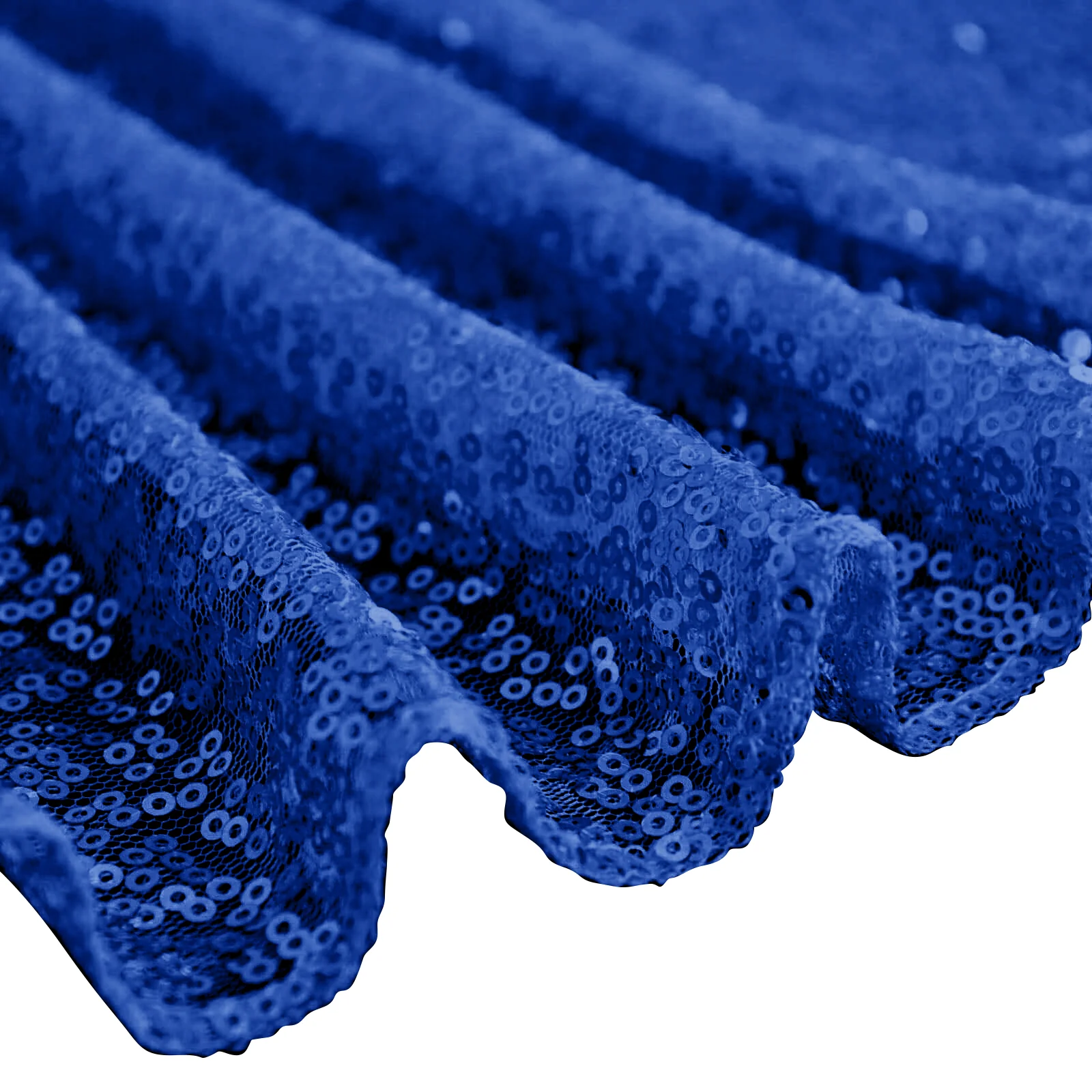 Sequin Rectangle Tablecloth 60"x126" Royal Blue - Shimmering Table Cover - Image 7