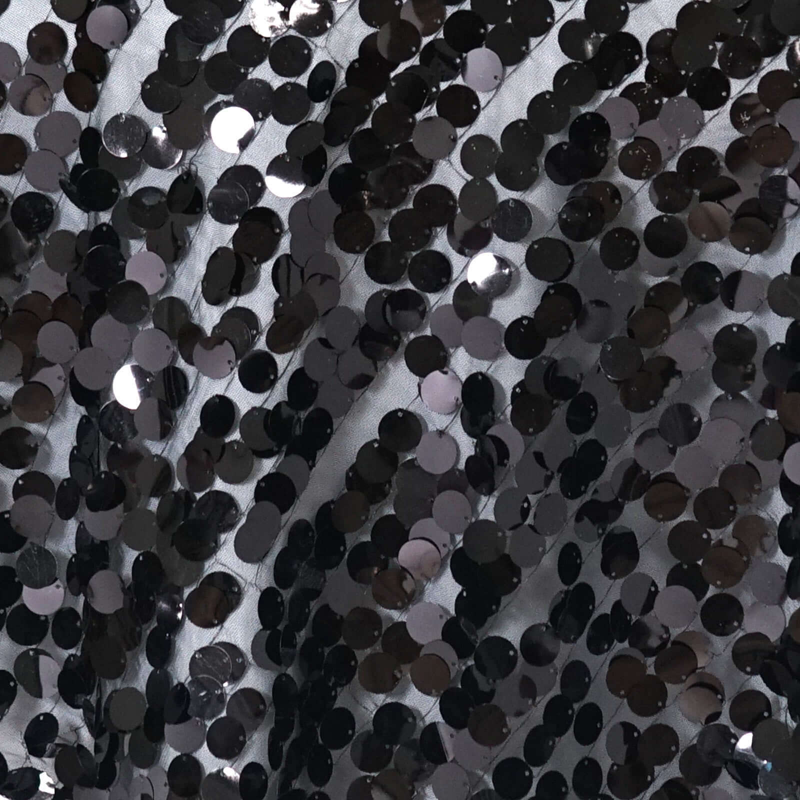 Sequin Table Overlay 72"x72" Black - Big Payette Table Topper - Image 2