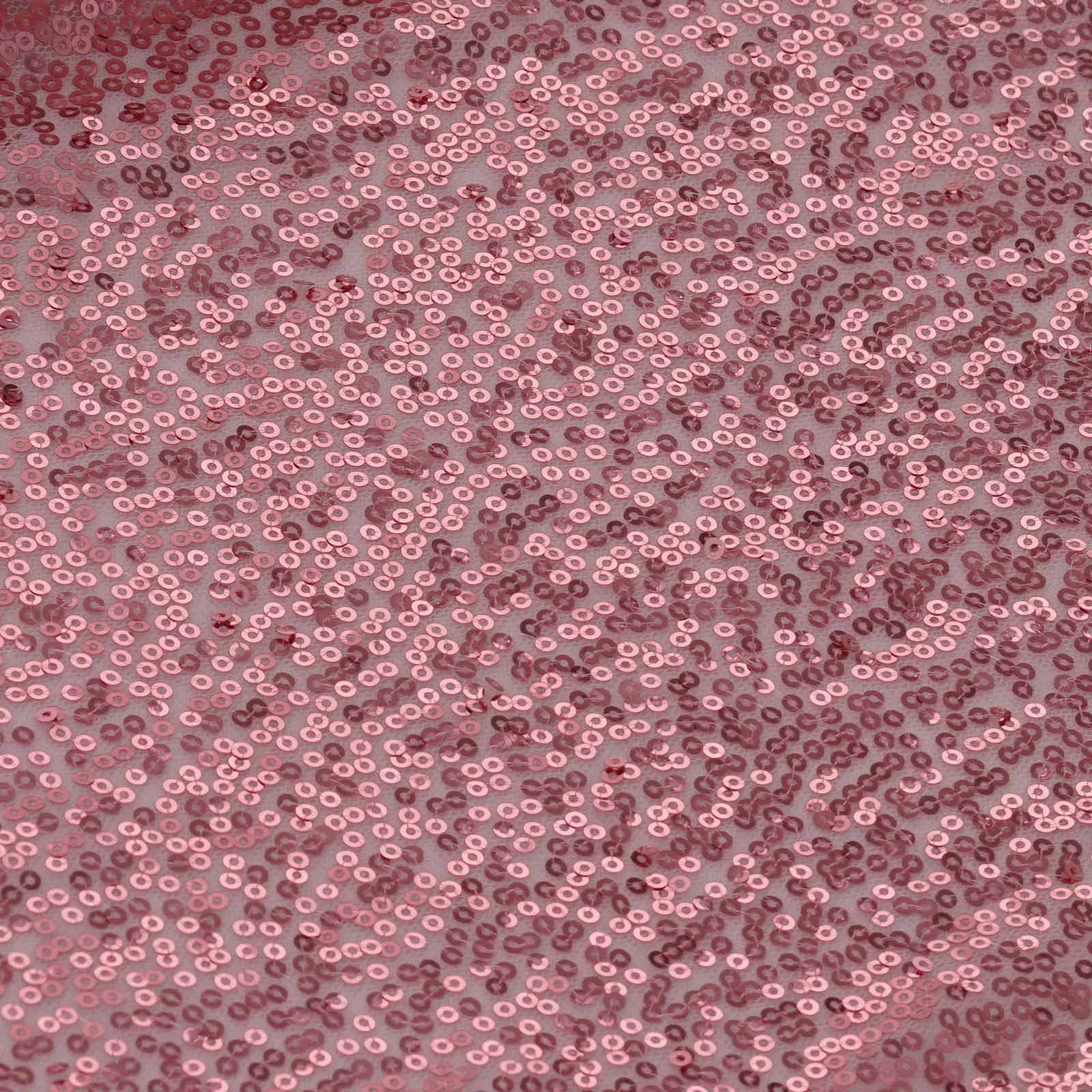 Sequin Table Runner 12"x108" Pink - Glittering Finish Table Decor - Image 3