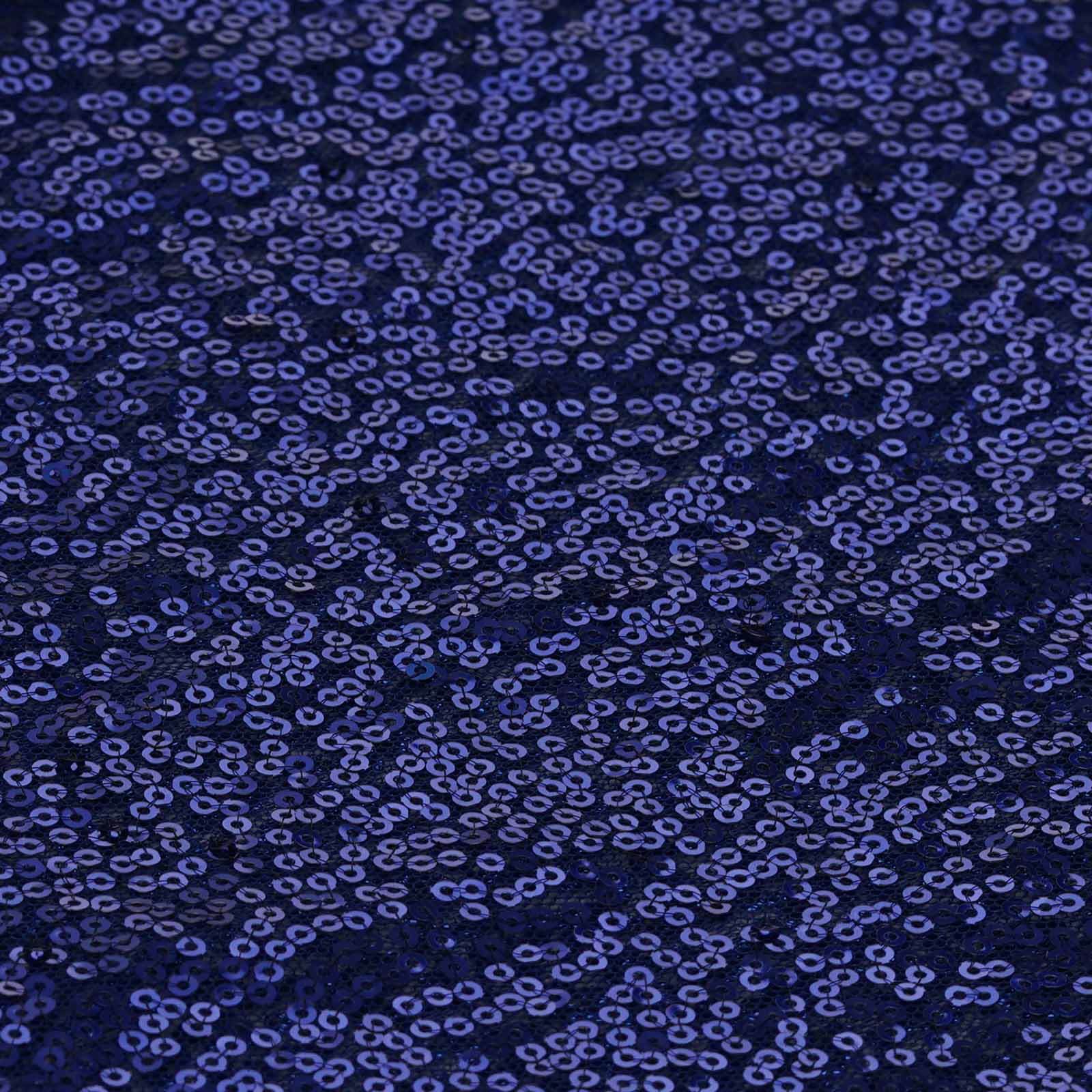Sequin Table Runner 12"x108" Royal Blue - Glittering Finish Table Decor - Image 3