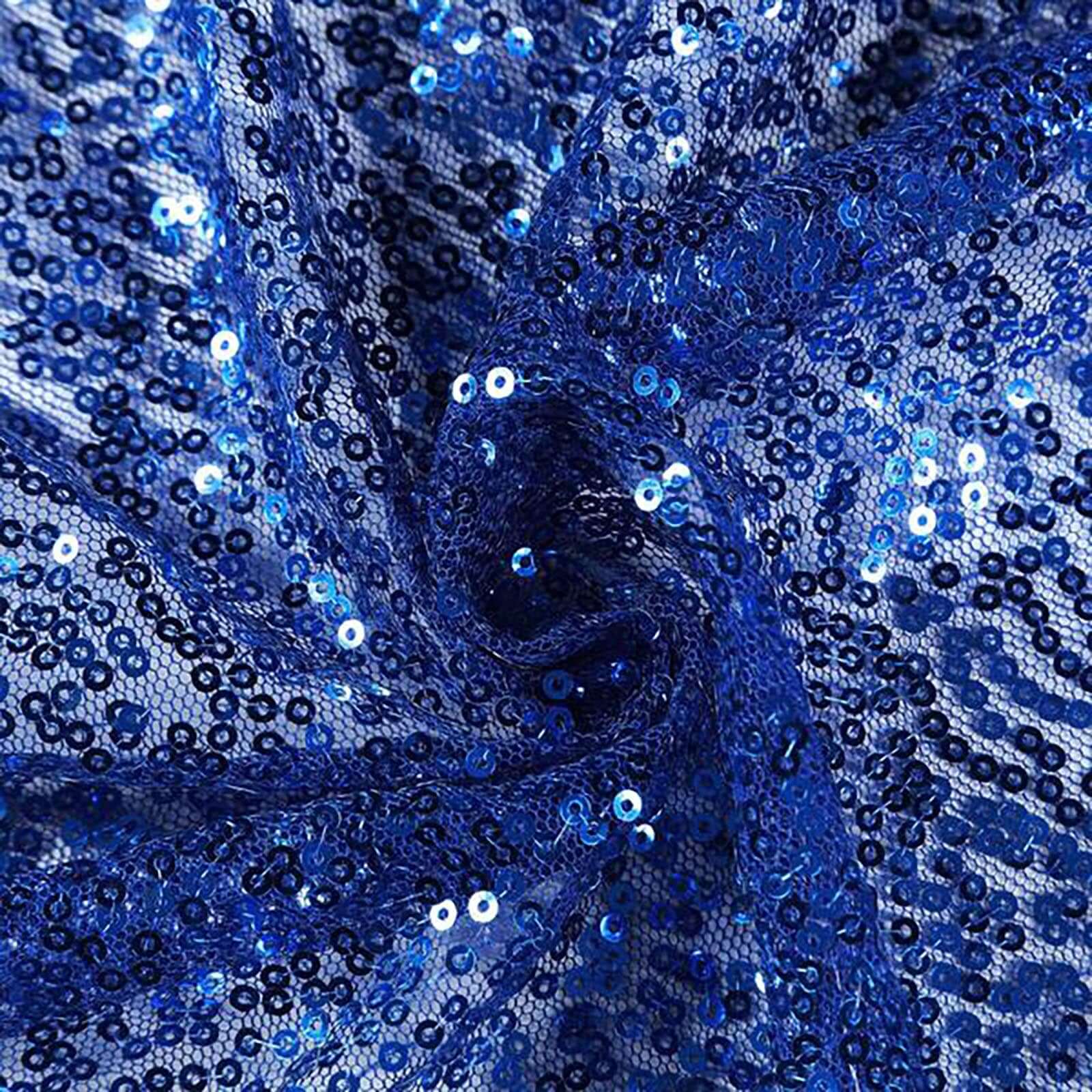 Sequin Table Runner 12"x108" Royal Blue - Glittering Finish Table Decor - Image 6