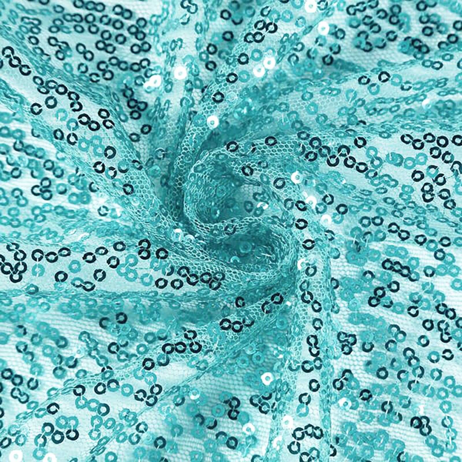 Sequin Table Runner 12"x108" Light Blue - Glittering Finish Table Decor - Image 6