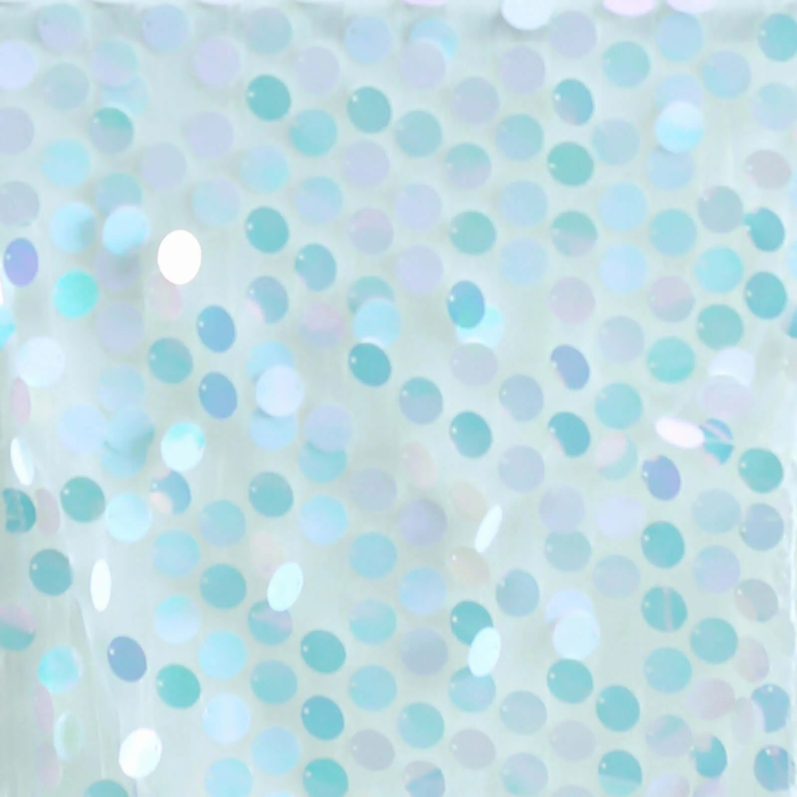 Sequin Table Runner 13"x108" Iridescent Blue - Big Payette Table Decor - Image 8