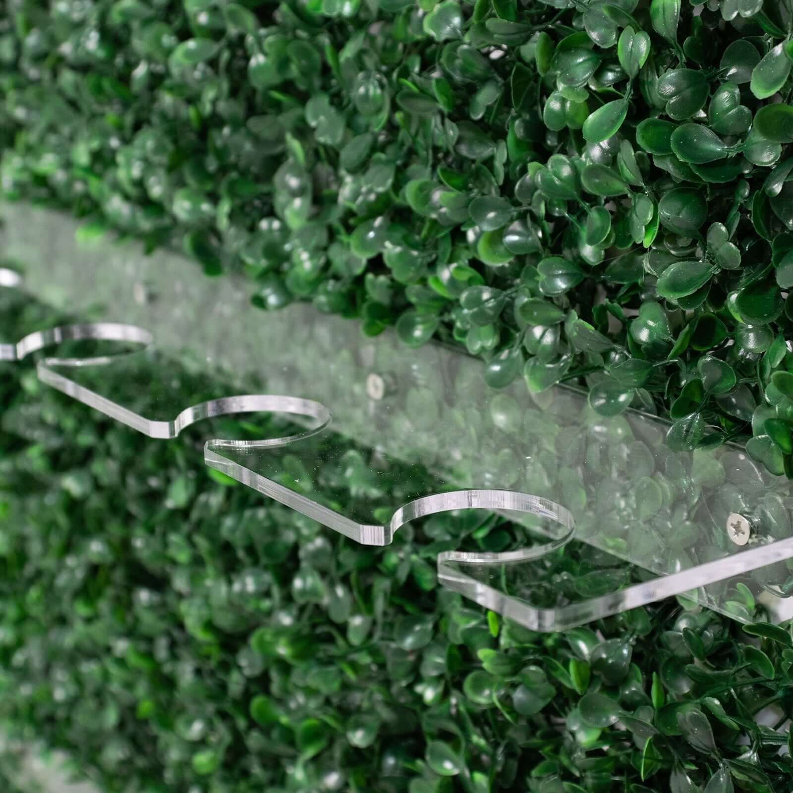 Set of 3 Champagne Wall Glass Holder 24", 33", 42" Green - Image 2