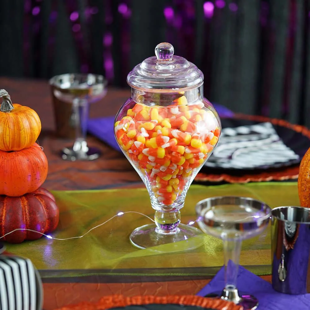 Set of 3 Clear Glass Candy Jars 9"/13"/14" Modern Apothecary Design with Snap-On Lids - Party Favor Containers for Events - Image 7