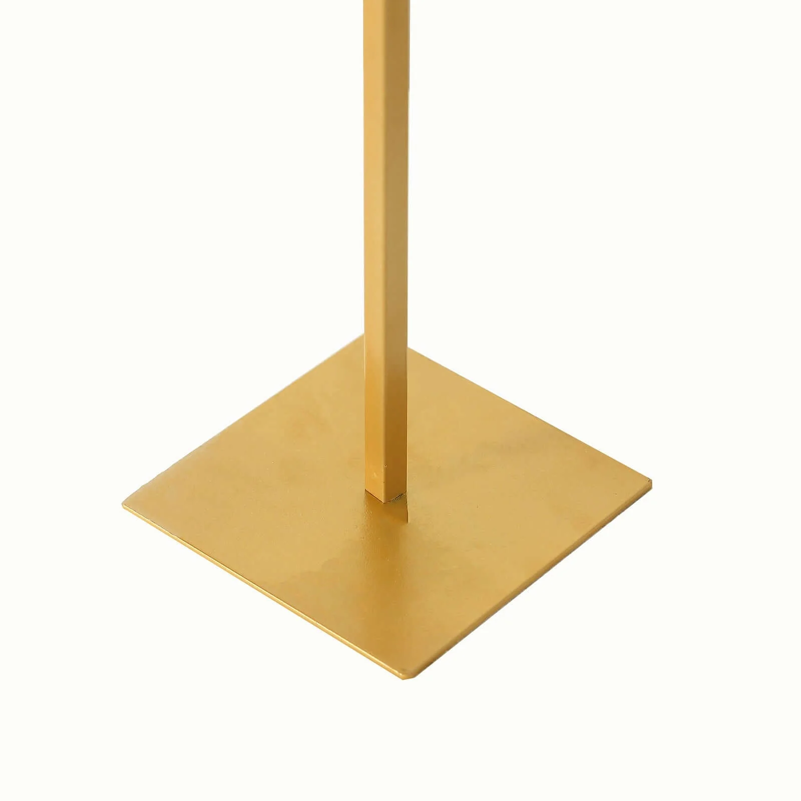 Set of 3 Metal Wedding Cake Chiara Arch Table Centerpieces Gold 20", 23", 35" - Flower Stand Frame with Detachable Base - Image 8