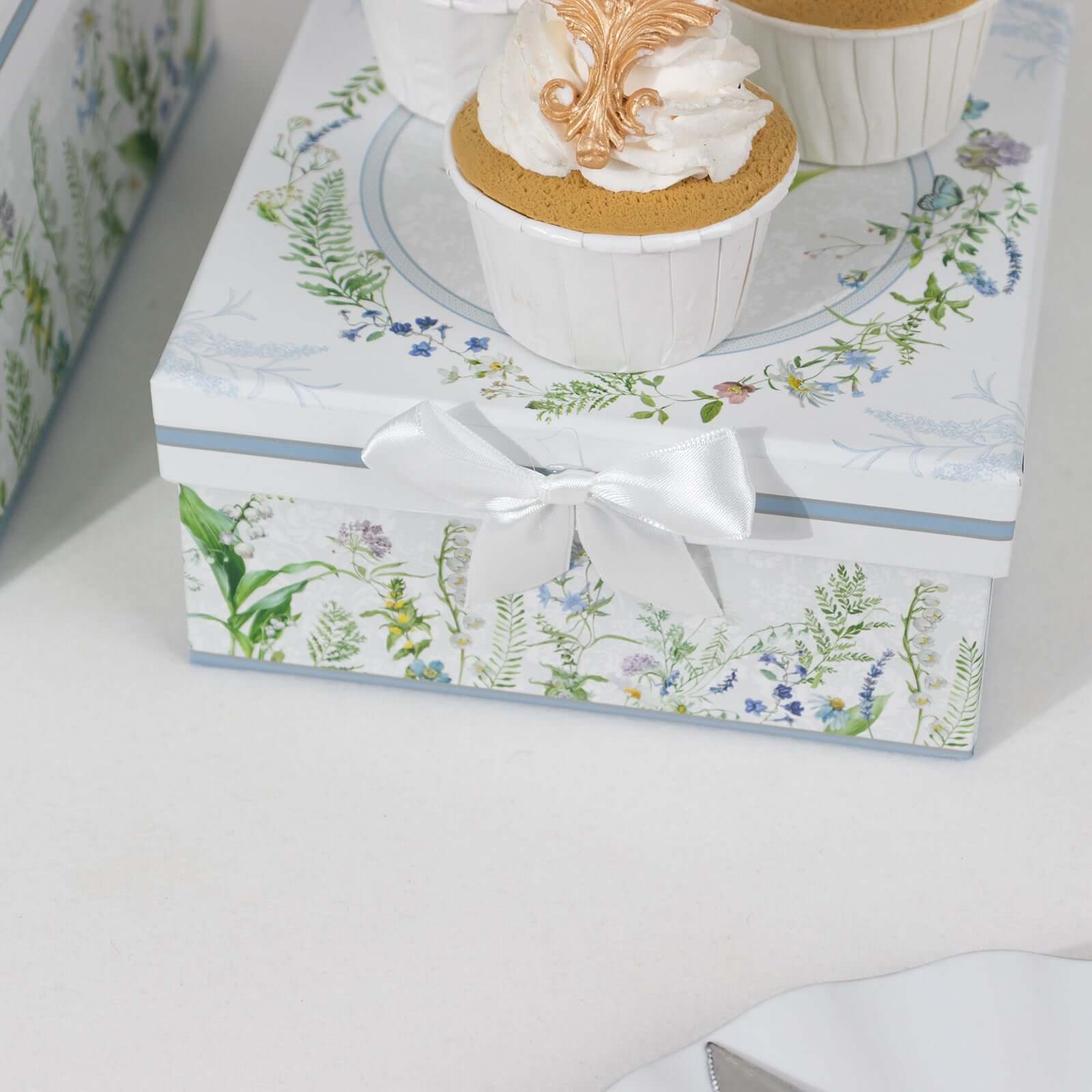 Set of 4 Cardstock Square Nesting Gift Boxes With Lids 6",7",8",9" - Image 12