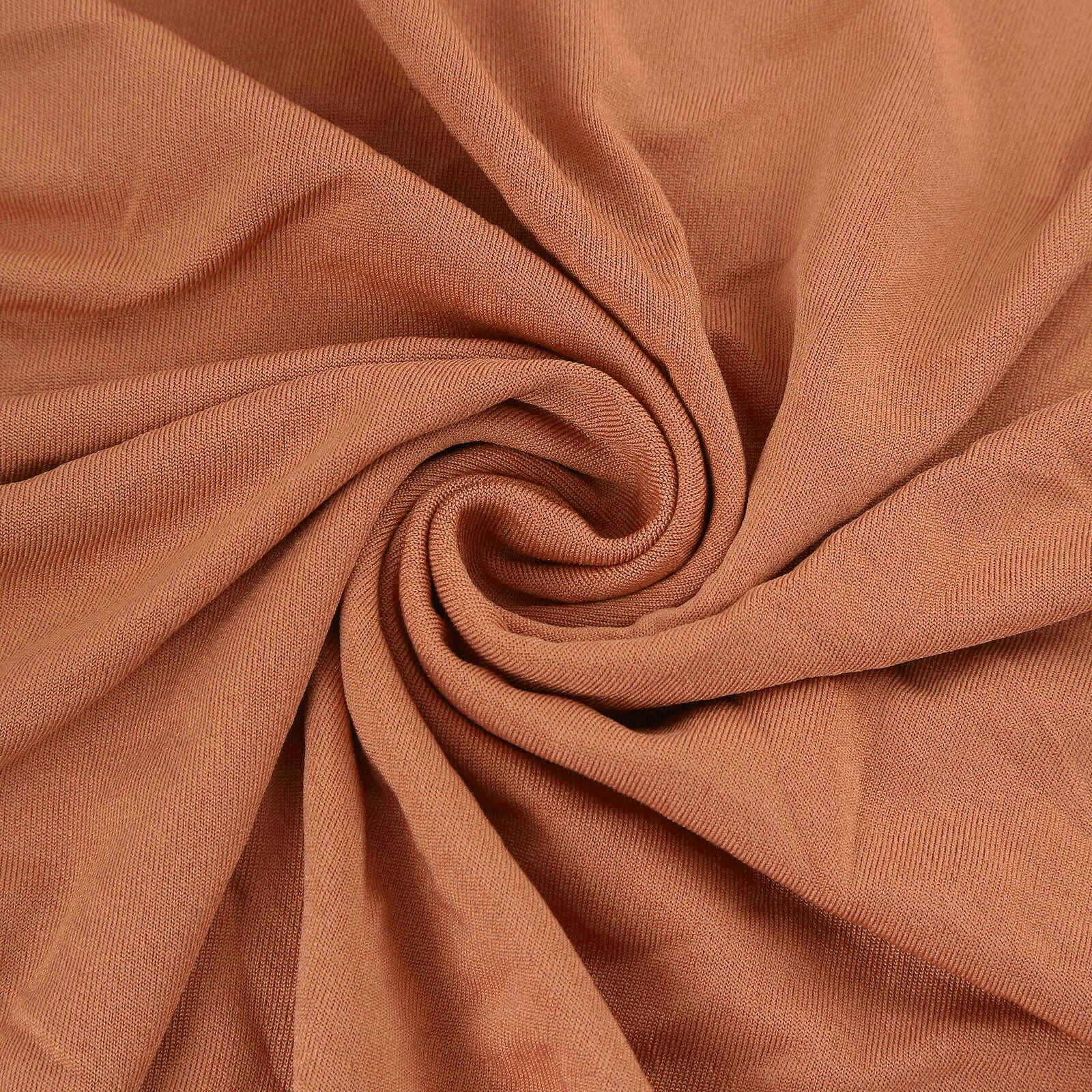 Set of 5 Terracotta (Rust) Spandex Cylinder Pillar Prop Covers, Stretchable Pedestal Stand Covers - 160 GSM - Image 8