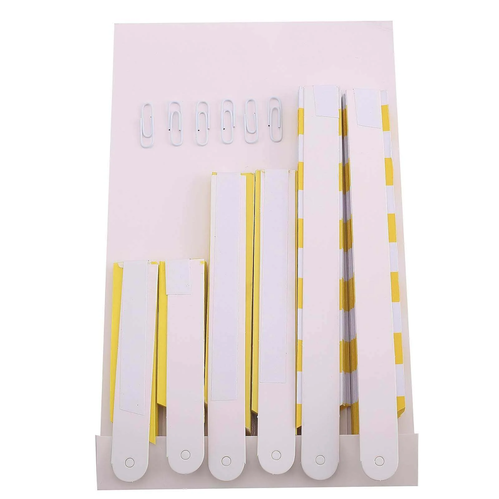 Set of 6 Yellow Hanging Paper Fan Decorations, Pinwheel Wall Backdrop Party Kit 8", 12", 16" - Image 13