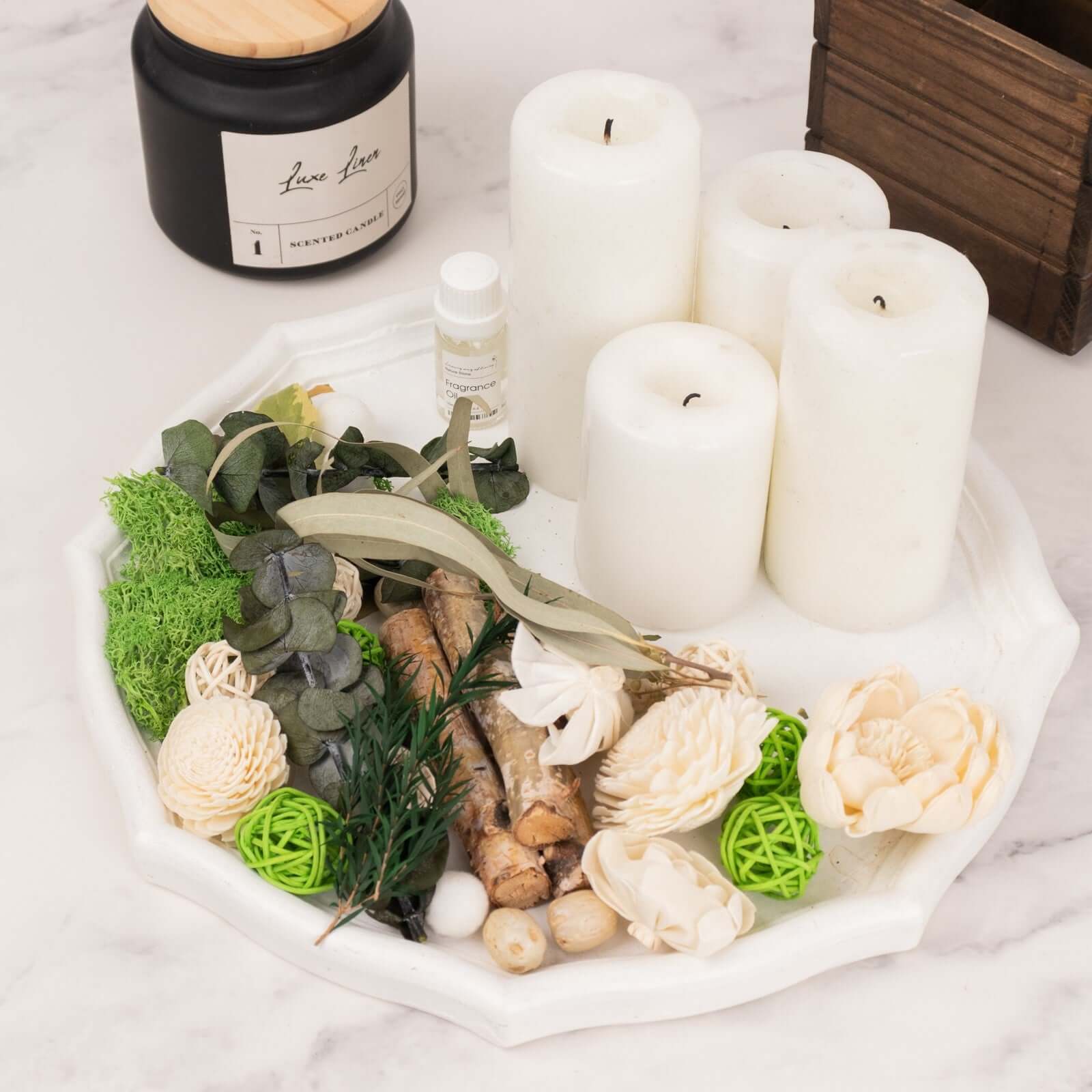 Set of Assorted Potpourri Vase Fillers Natural Dried with Vanilla Fragrance Oil - Decorative Craft Supplies - Image 3
