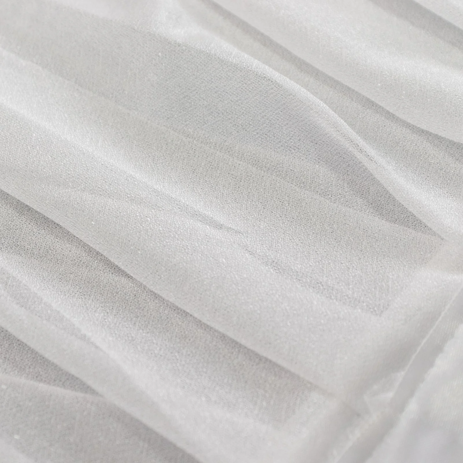 Sheer Chiffon Table Skirt 14ft White  – Pleated Ruffle Skirting with Polyester Backing, Shimmer Sheer, Wrinkle-Free Fabric - Image 7